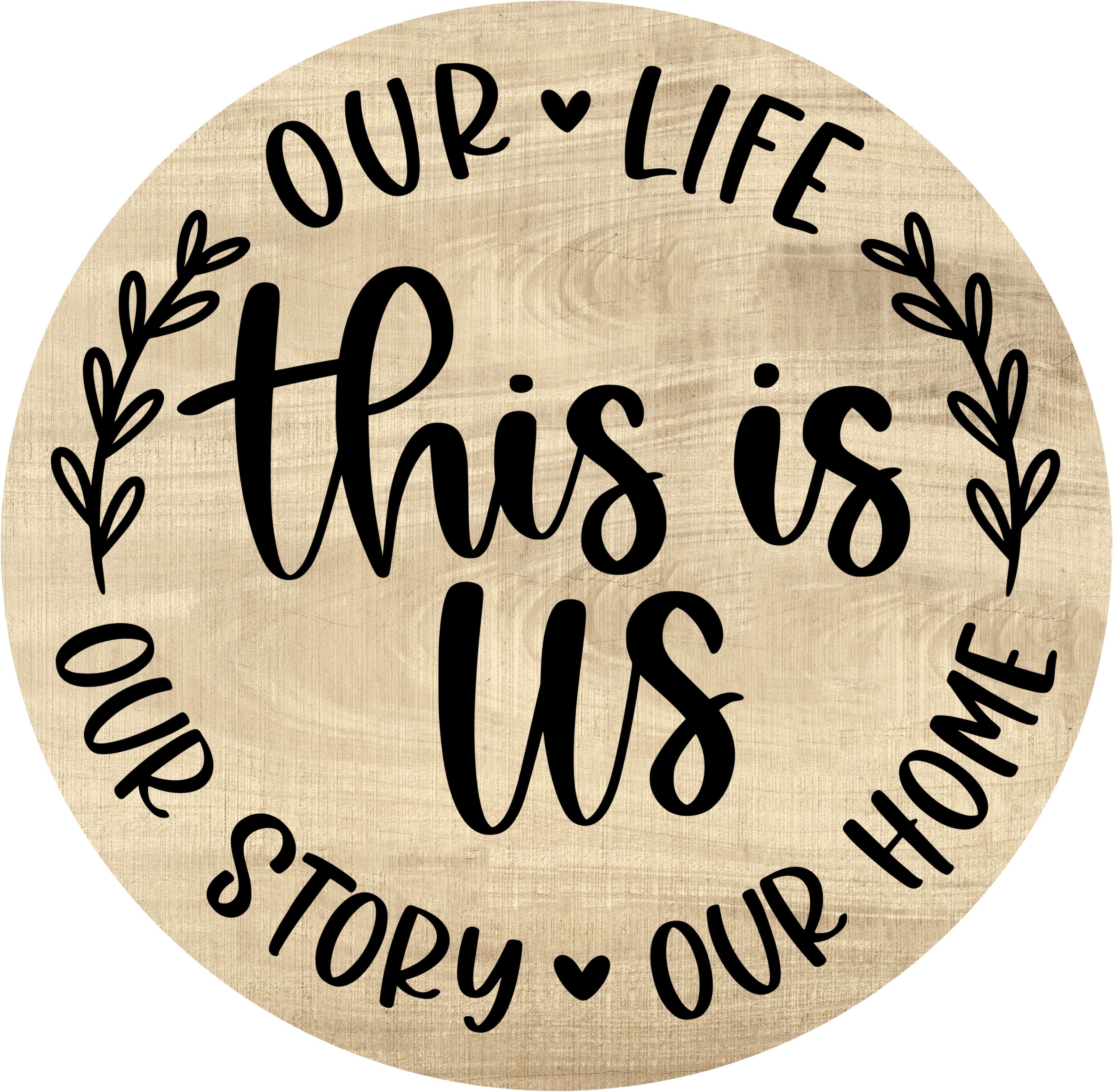 Decoración de pared rústica de granja "This Is Us", letrero con frase familiar, decoración moderna para casa de campo, "Nuestra vida, nuestra historia, nuestro hogar", acento neutro para la entrada