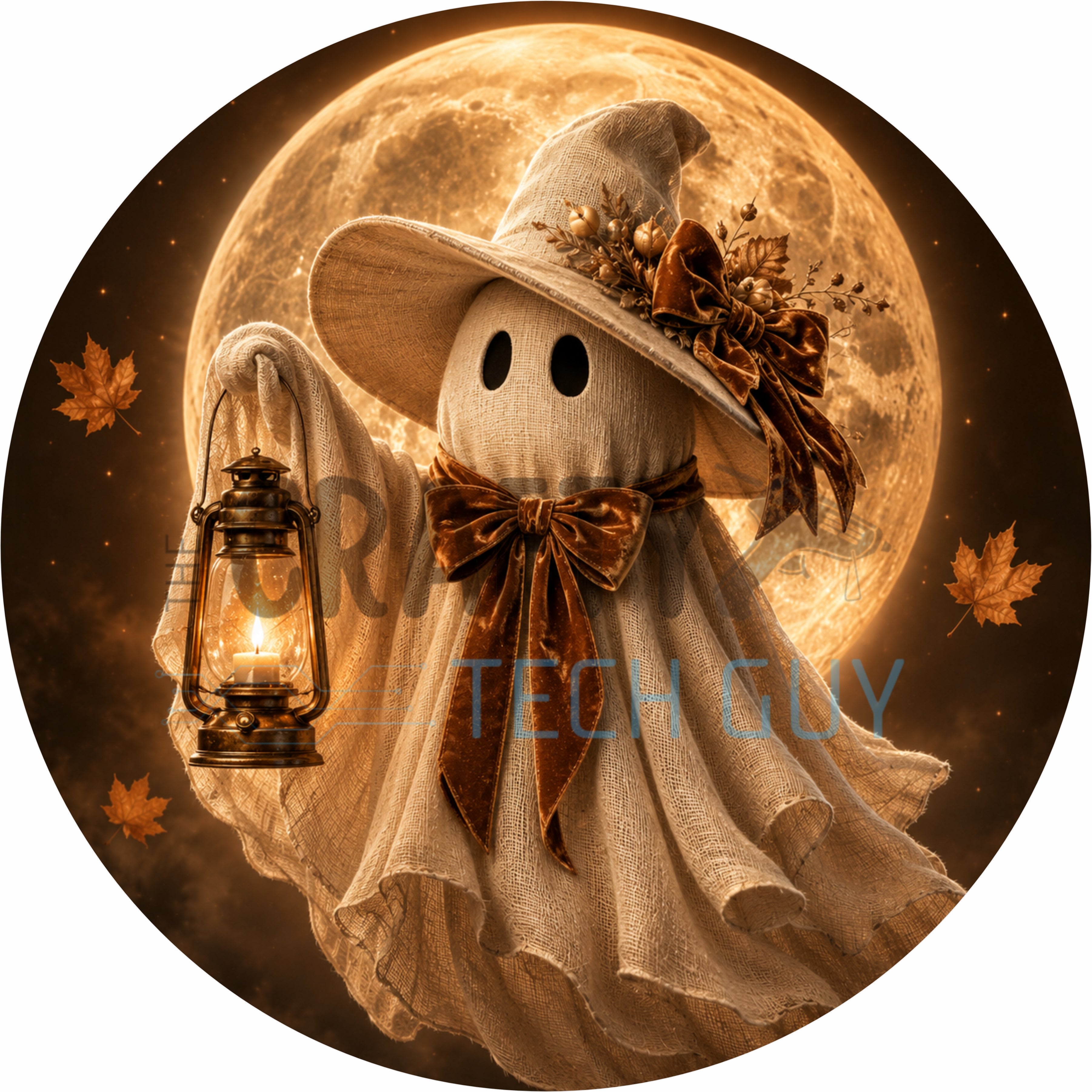 Letrero fantasma de cuadros vichy rosas con piruleta y lazos: una bonita decoración de pared para Halloween.