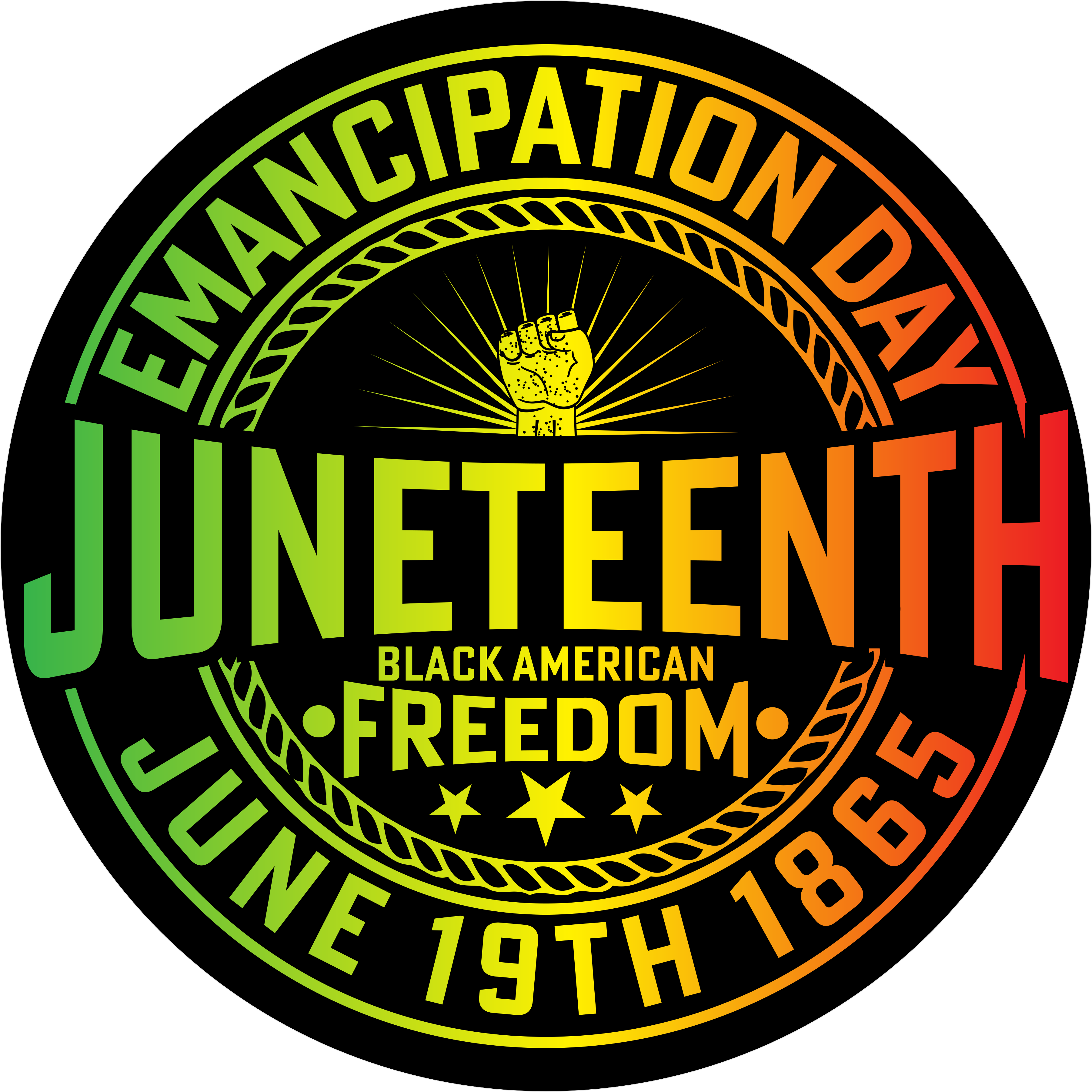 Letrero del Día de la Emancipación de Juneteenth, letrero de corona de la libertad afroamericana, decoración metálica del 19 de junio de 1865