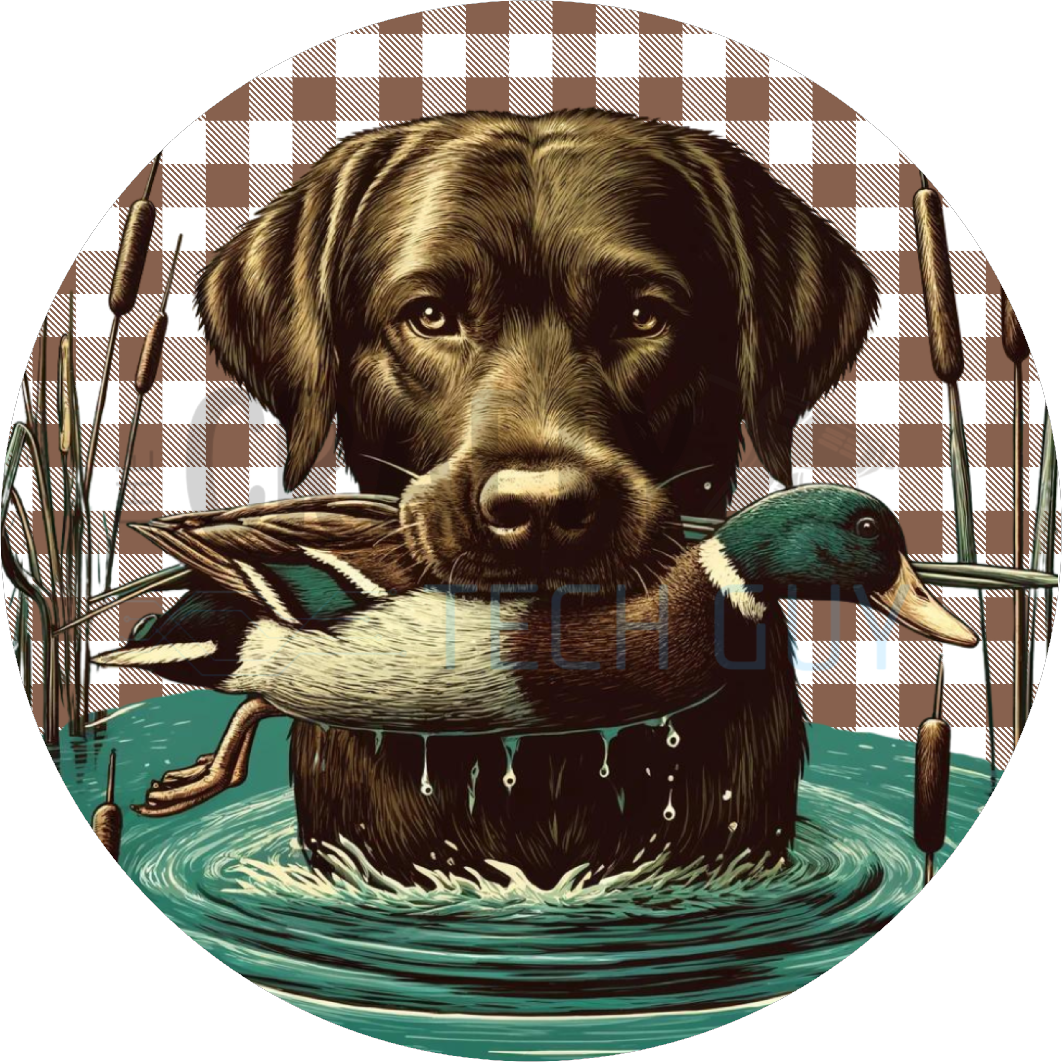 Hunting Dog Duck Retriever Sign – Rustic Outdoor Decor for Hunters & Cabin Walls