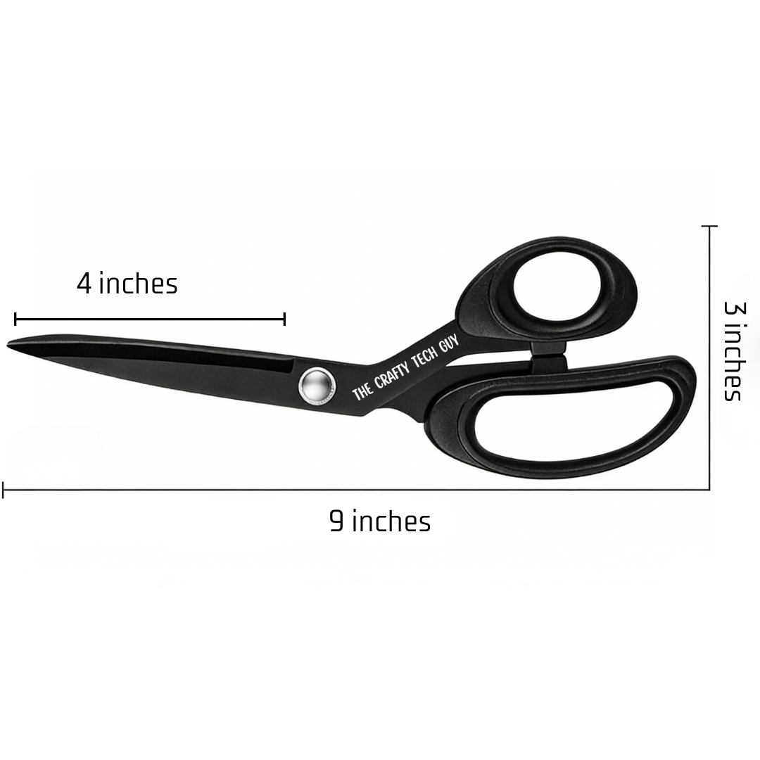 Professional Tailor’s Scissors 9 Inch, 3 6/8 Inch Precision Cutting Blade, Ribbon and Craft Shears