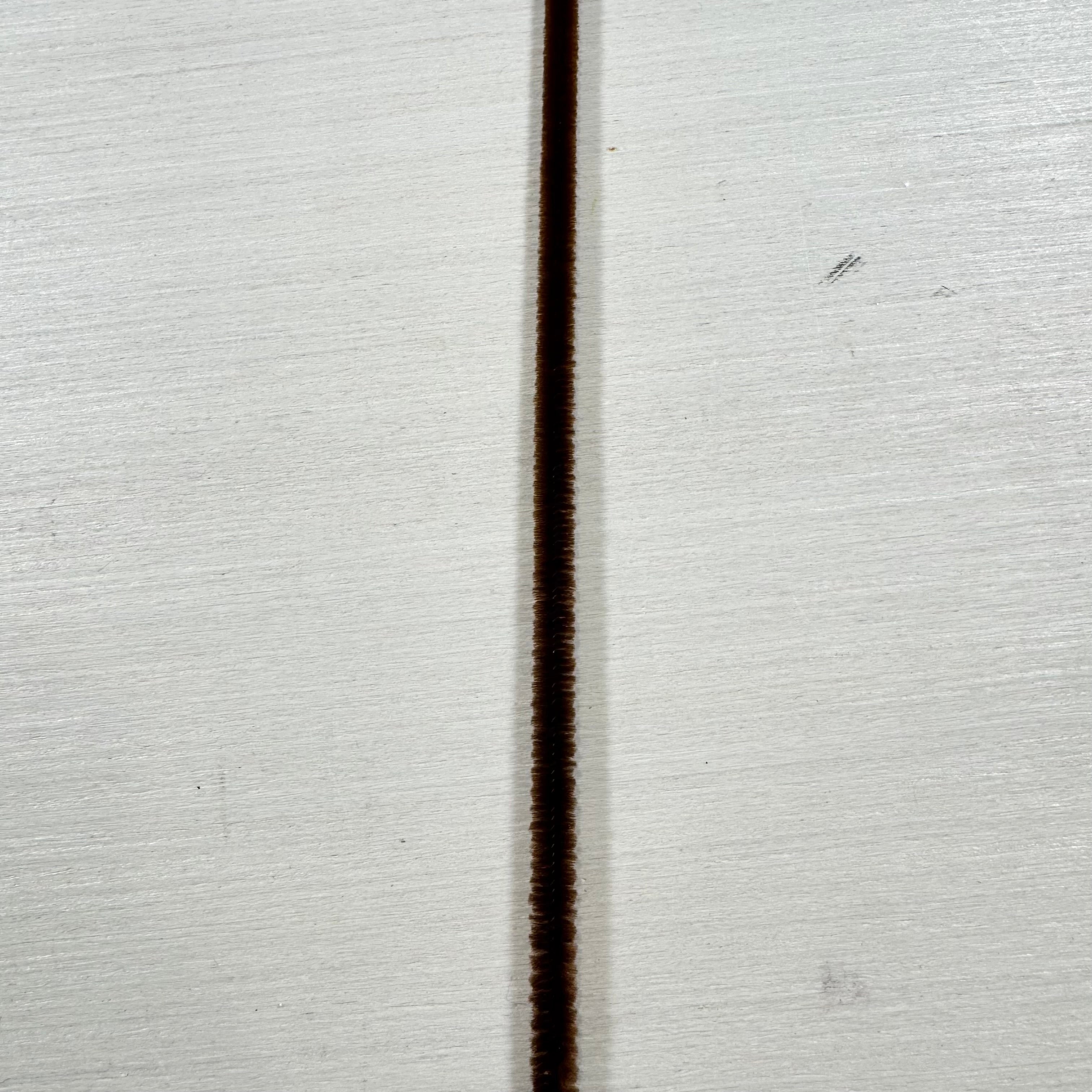 20" brown chenille stem, pipe cleaner, 100 pack