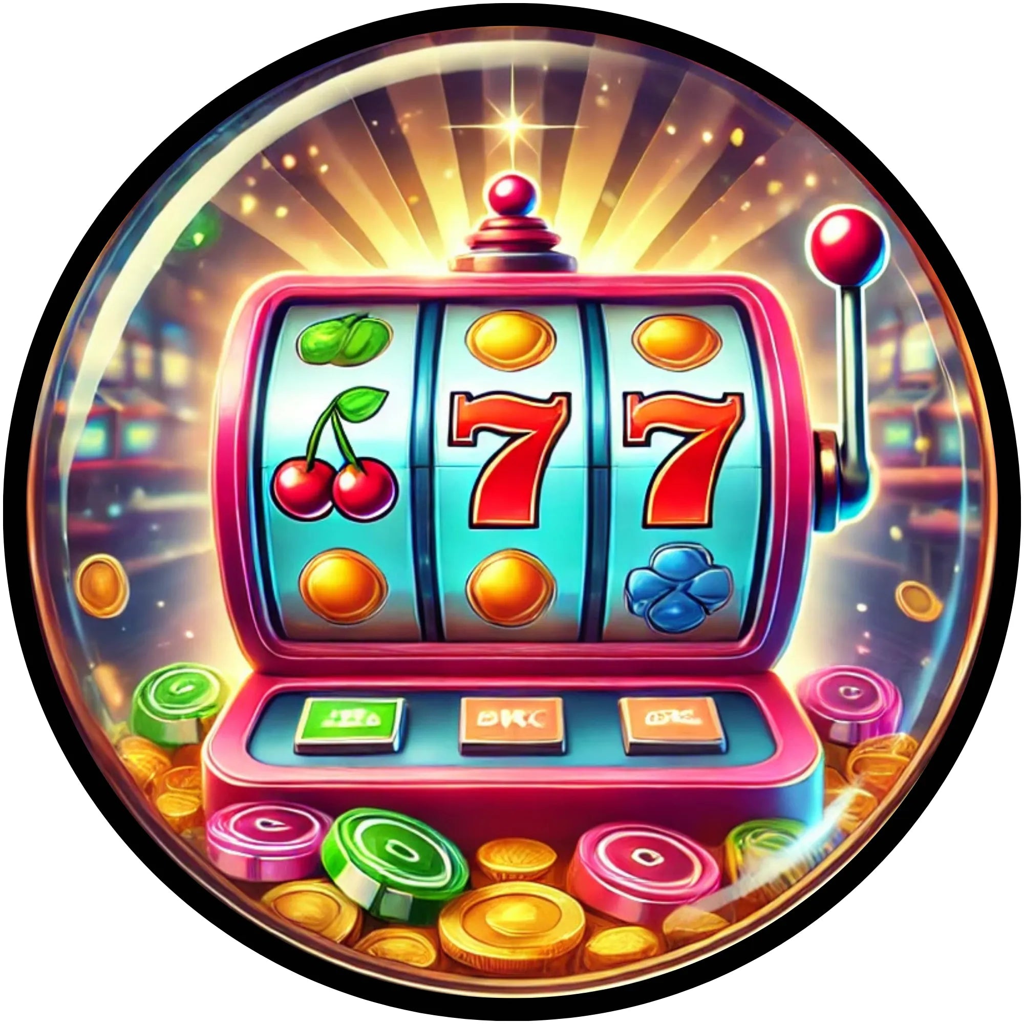 Letrero de sublimación de metal, letrero de corona de metal colorido para máquina tragamonedas de casino