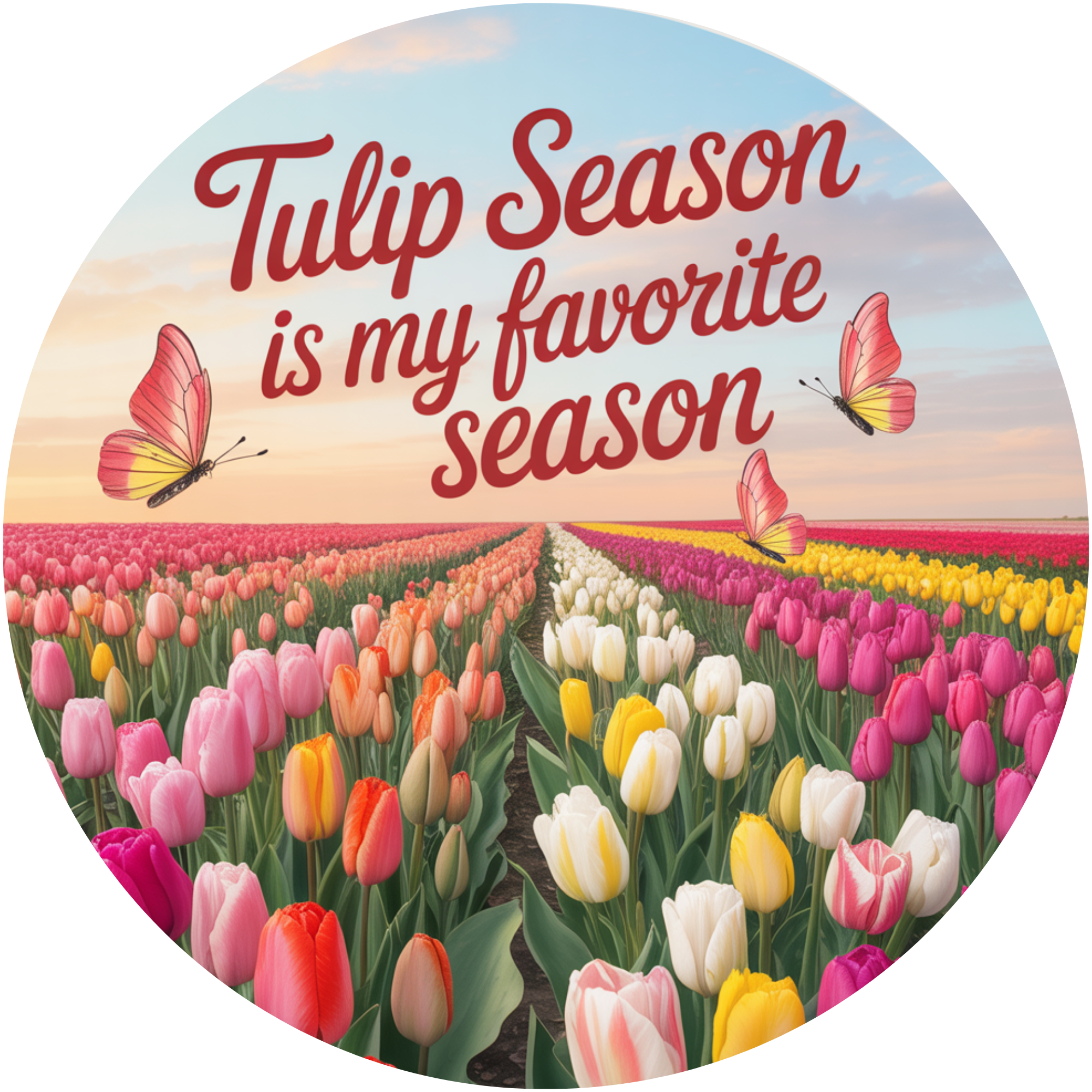 The Tulip Bloom Inspire Me Box, Spring Tulip Wreath Supply Kit, Bright Floral Design Box, Inspire Me Box