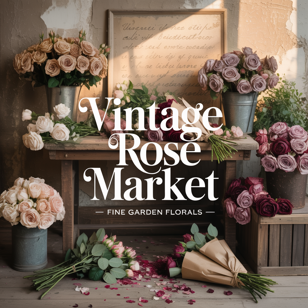 Vintage Rose Market Inspire Me Box, Rose Wreath Supply Kit, Romantic Floral Decor Box, Inspire Me Box