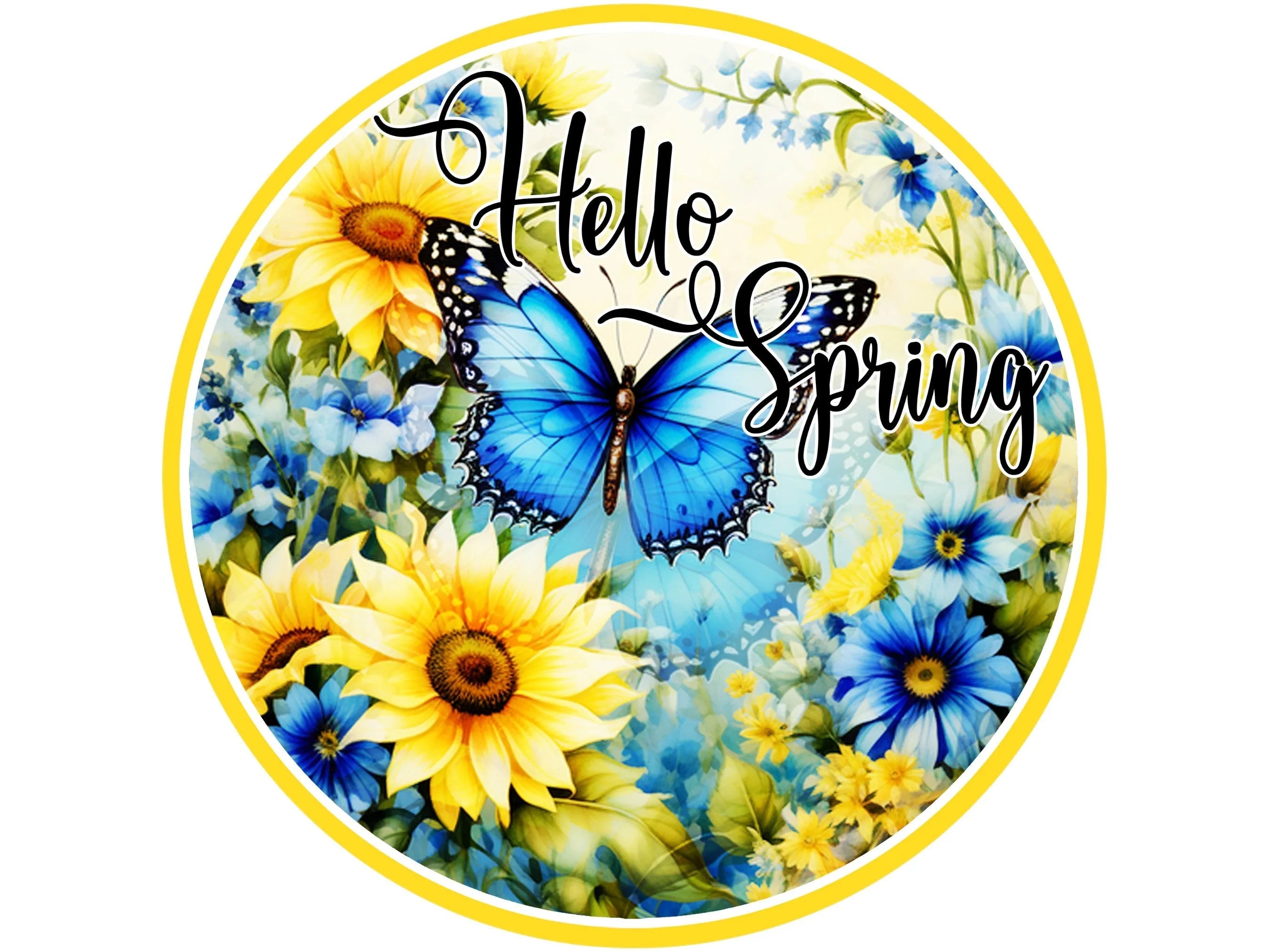 butterfly garden watercolor wreath sign, butterfly sign, butterfly wall art, butterfly lover sign, butterflies and flowers sign