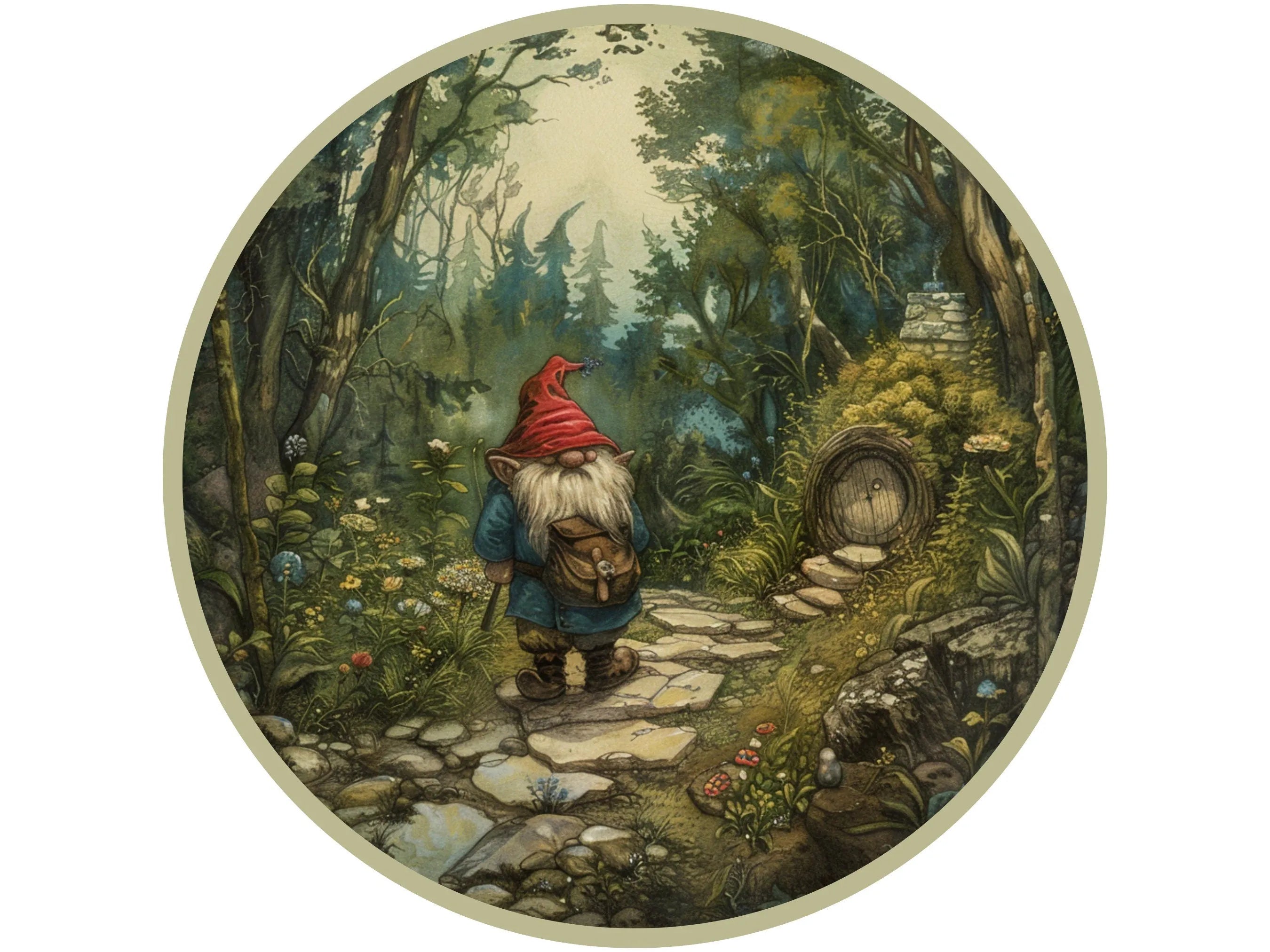 Letrero metálico de gnomo, arte mural de fantasía, decoración de bosque encantado, decoración caprichosa para el hogar, criatura mítica, regalo perfecto para los amantes de los gnomos.