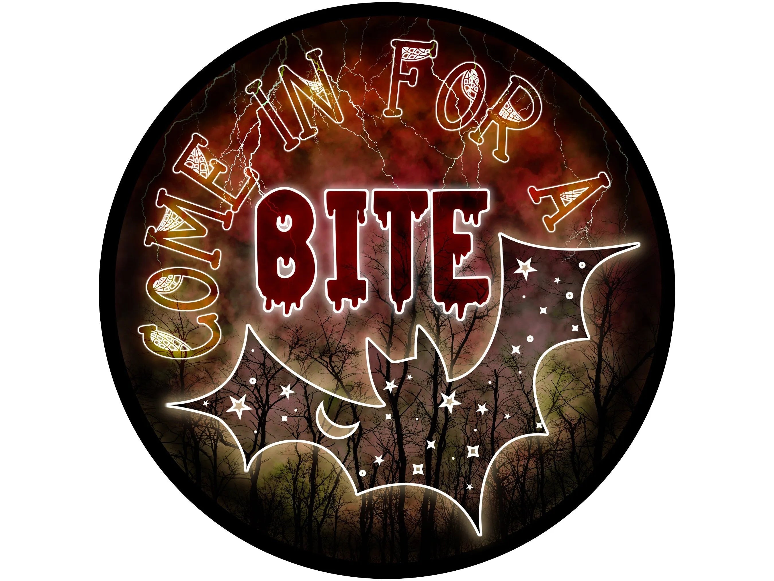 Letrero de corona de murciélago volador vampiro de Halloween, accesorio de corona espeluznante del 31 de octubre, letrero para octubre