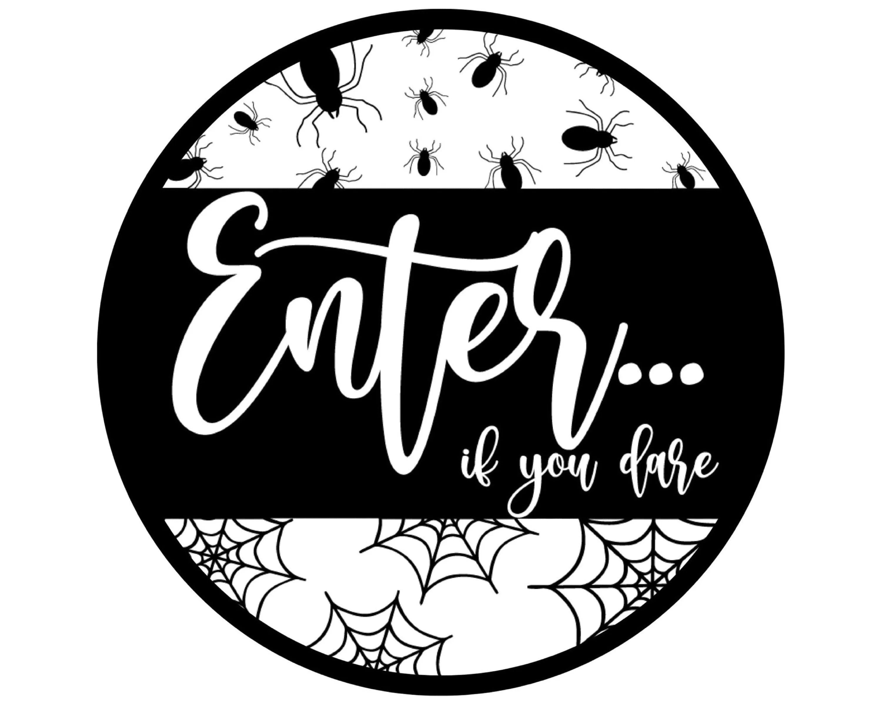 Letrero de corona de Feliz Halloween, letrero de casa embrujada, fiesta de Halloween, decoración de truco o trato, fiesta del 31 de octubre, decoración de fiesta de disfraces, letrero aterrador