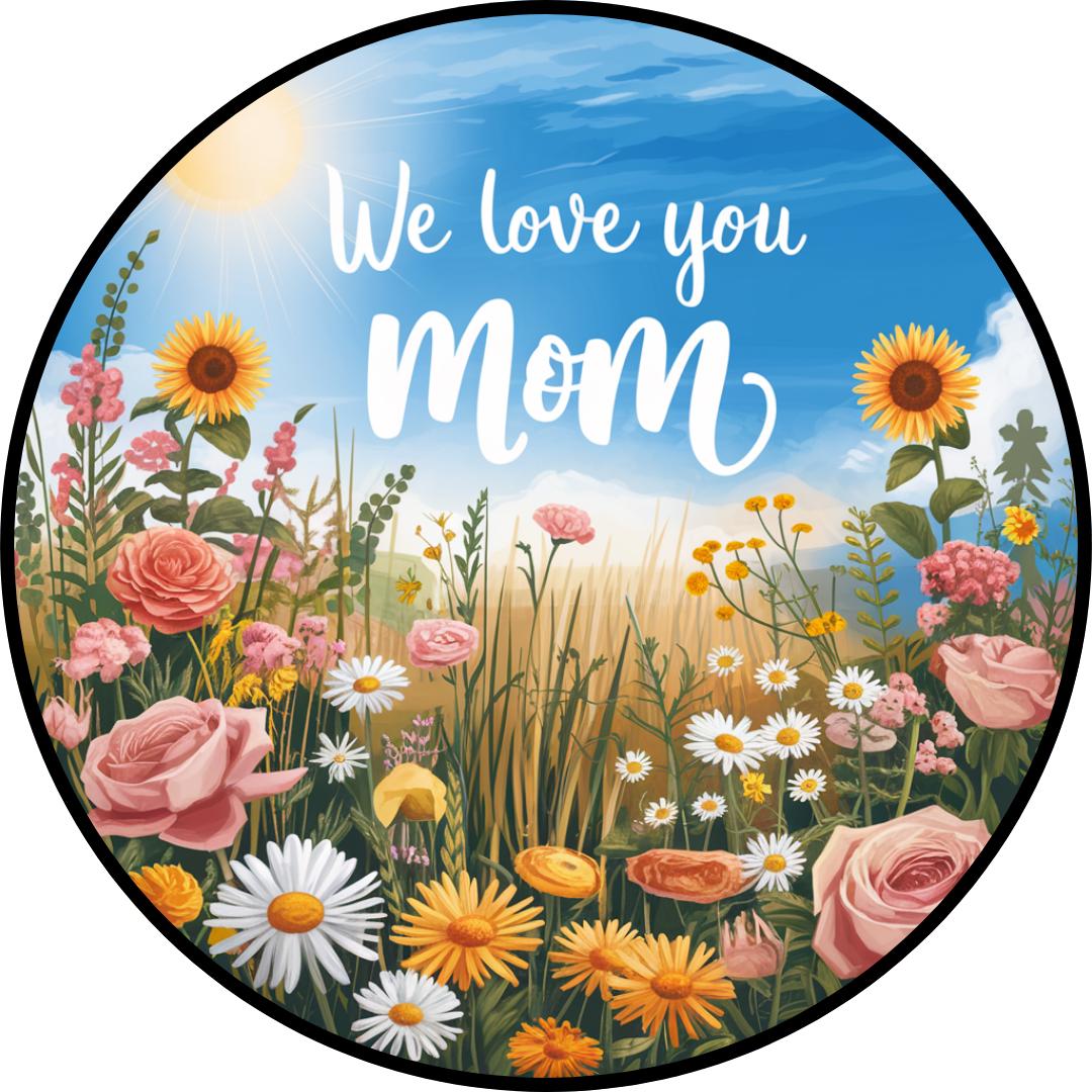 a metal sign image for a wreath or home decor