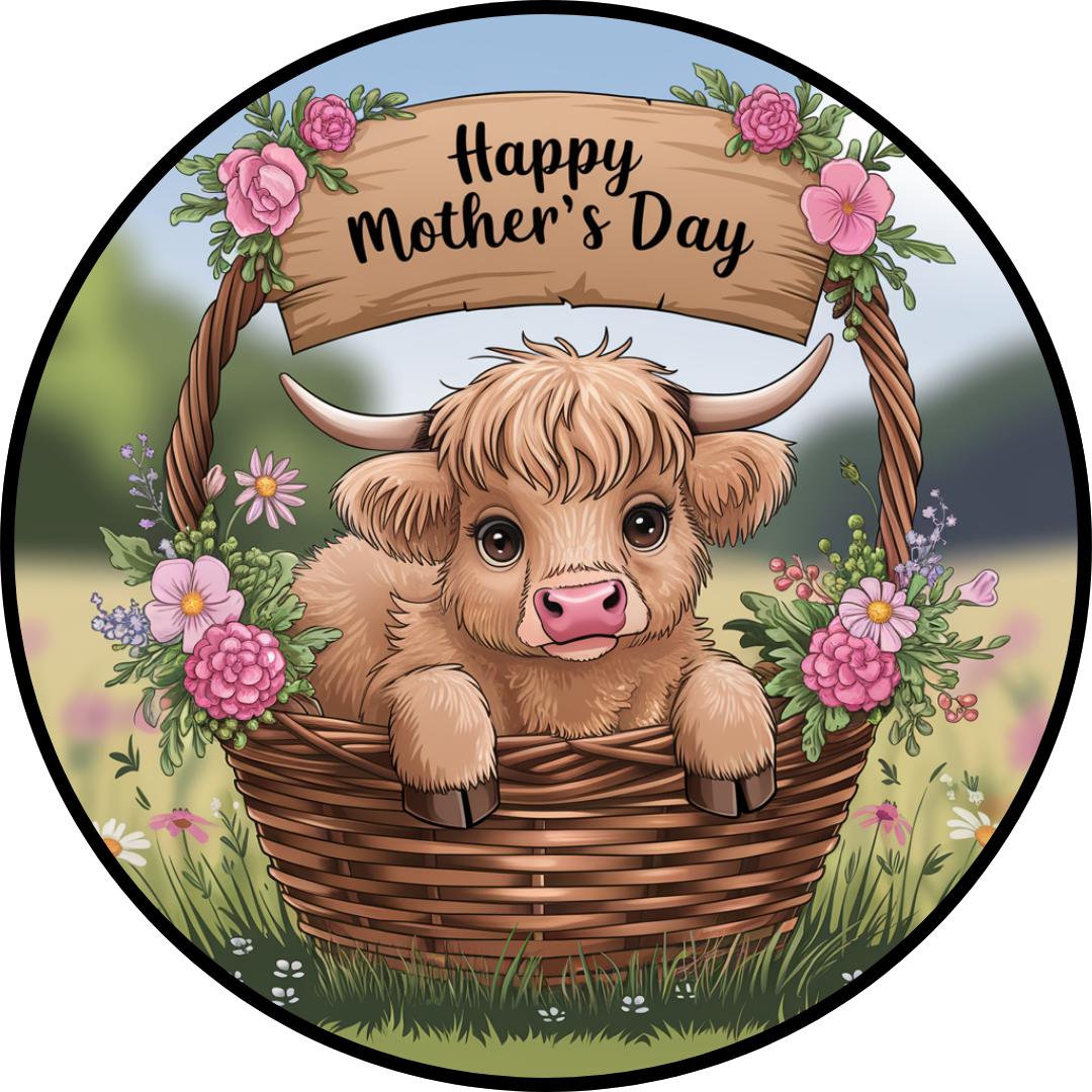 a metal sign image for a wreath or home decor