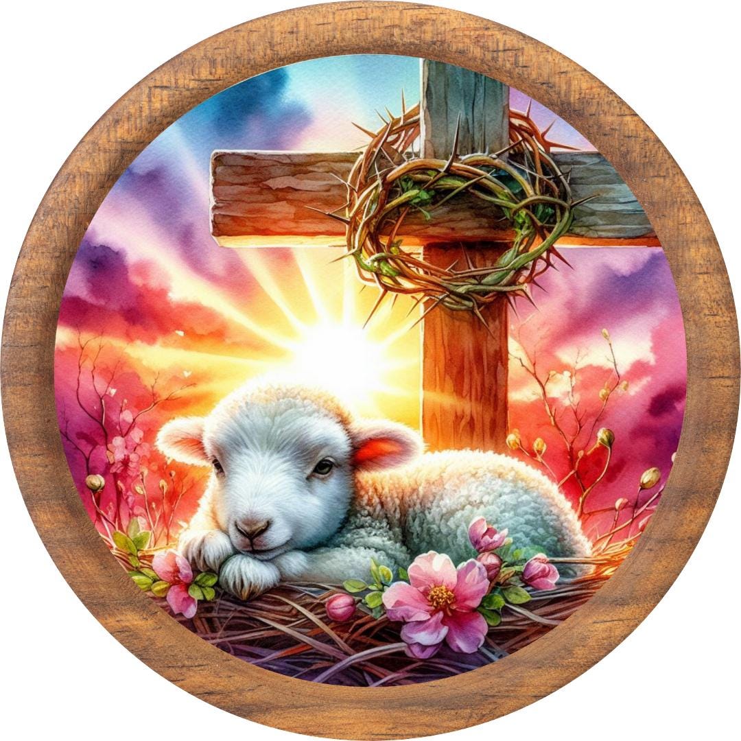 a metal sign image for a wreath or home decor