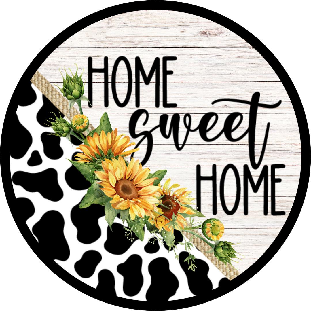a metal sign image for a wreath or home decor