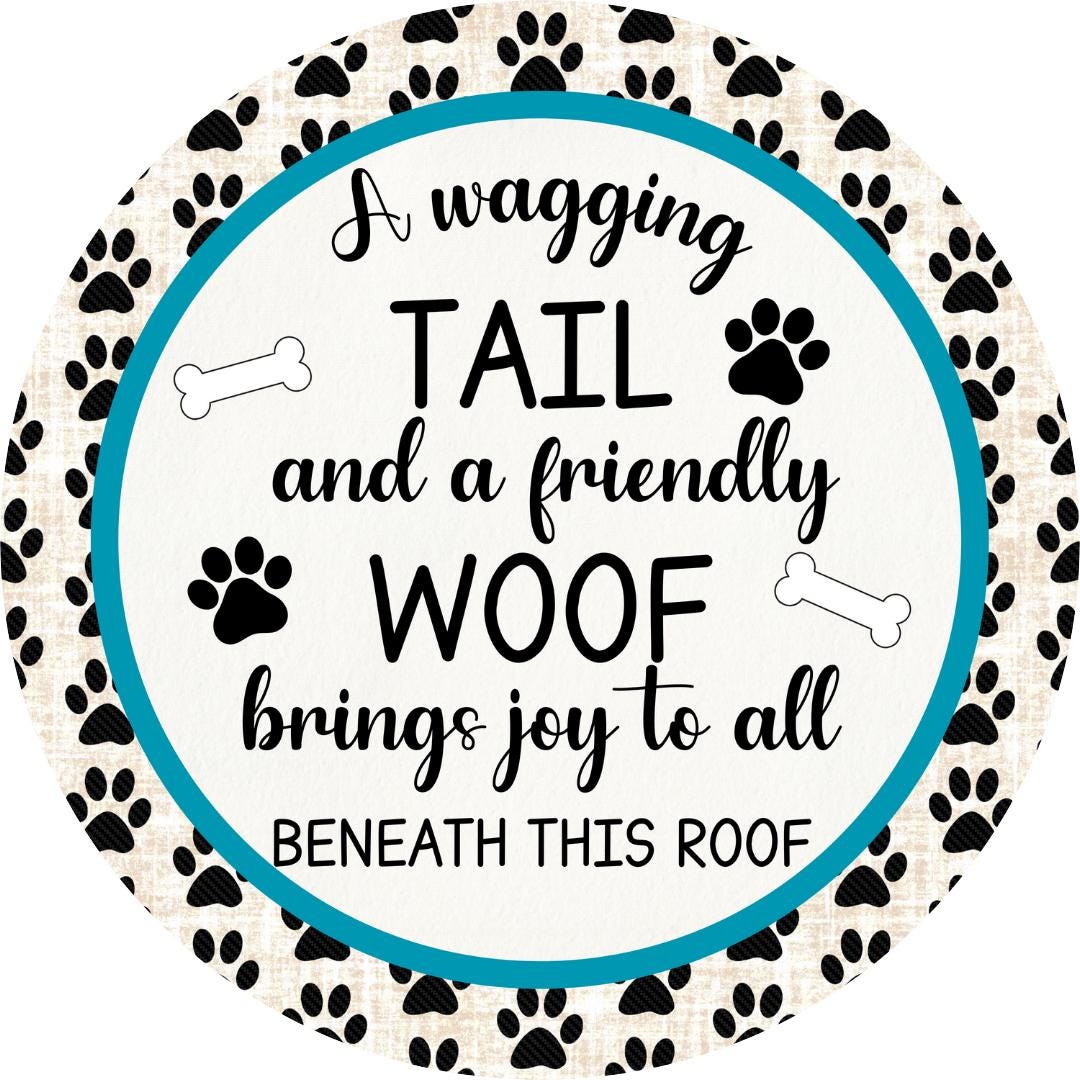 a metal sign image for a wreath or home decor