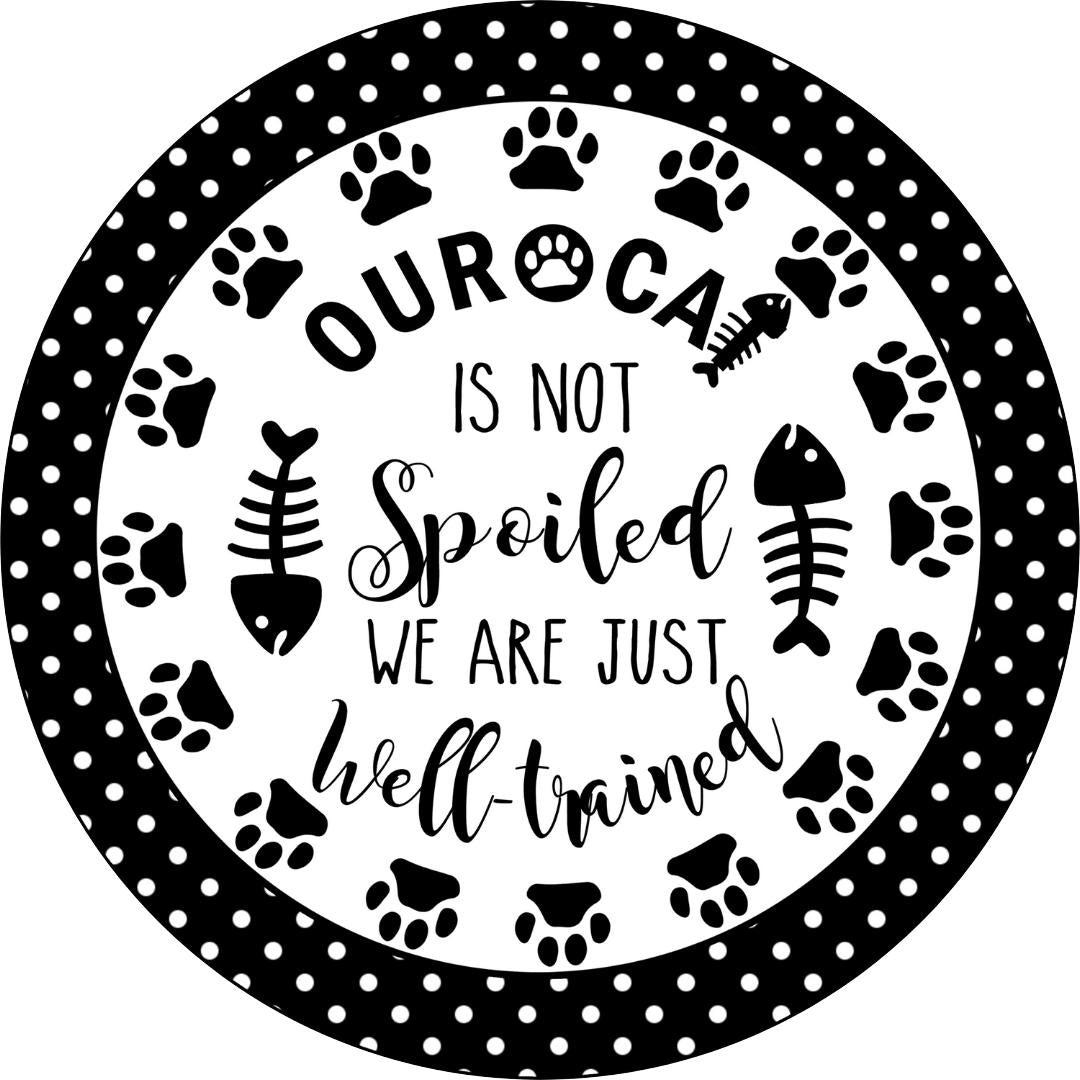 a metal sign image for a wreath or home decor