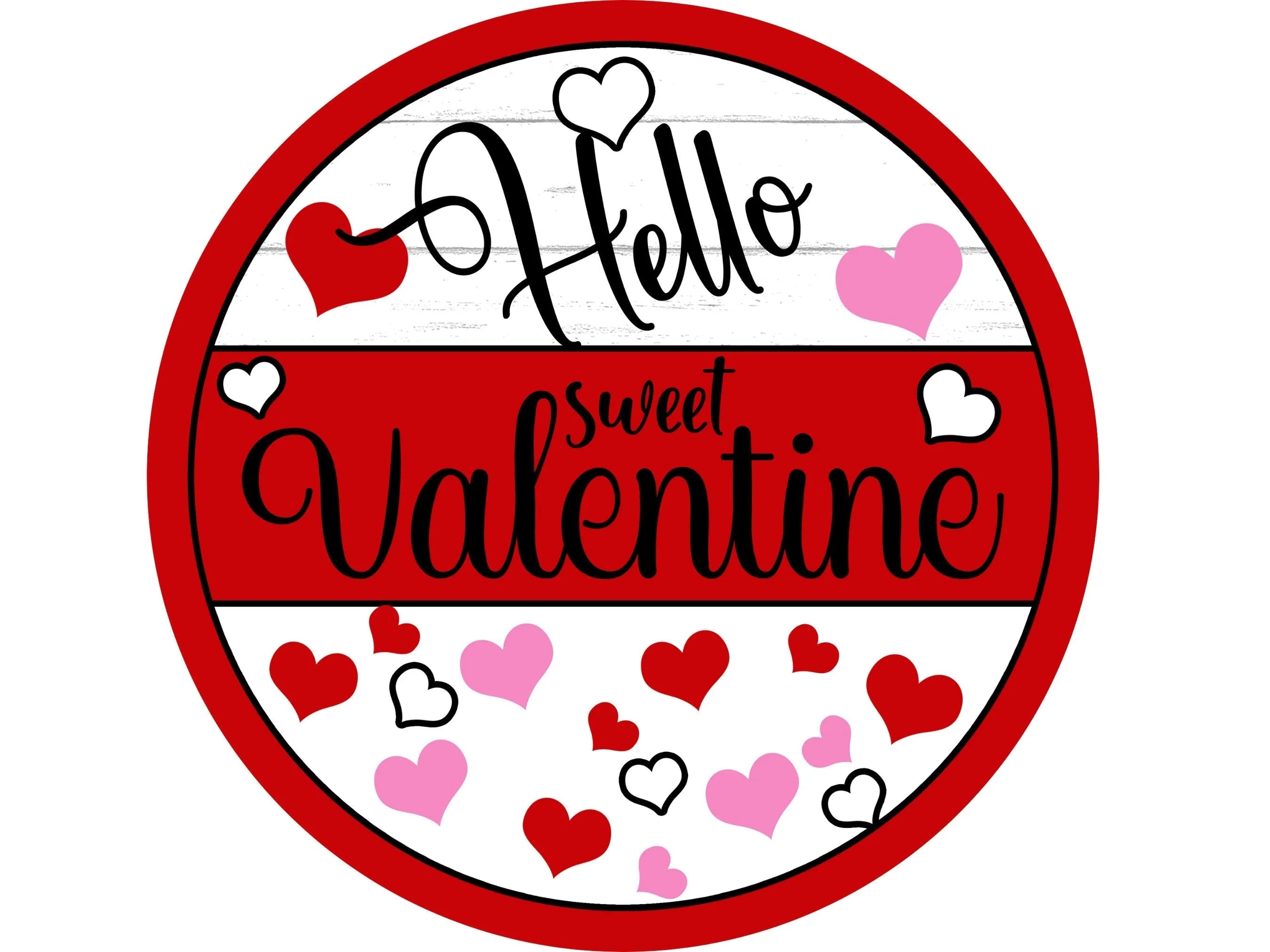 Corona de corazones rojos y blancos para el Día de San Valentín, regalo romántico de corazón rojo, cartel para febrero, cartel para el amor