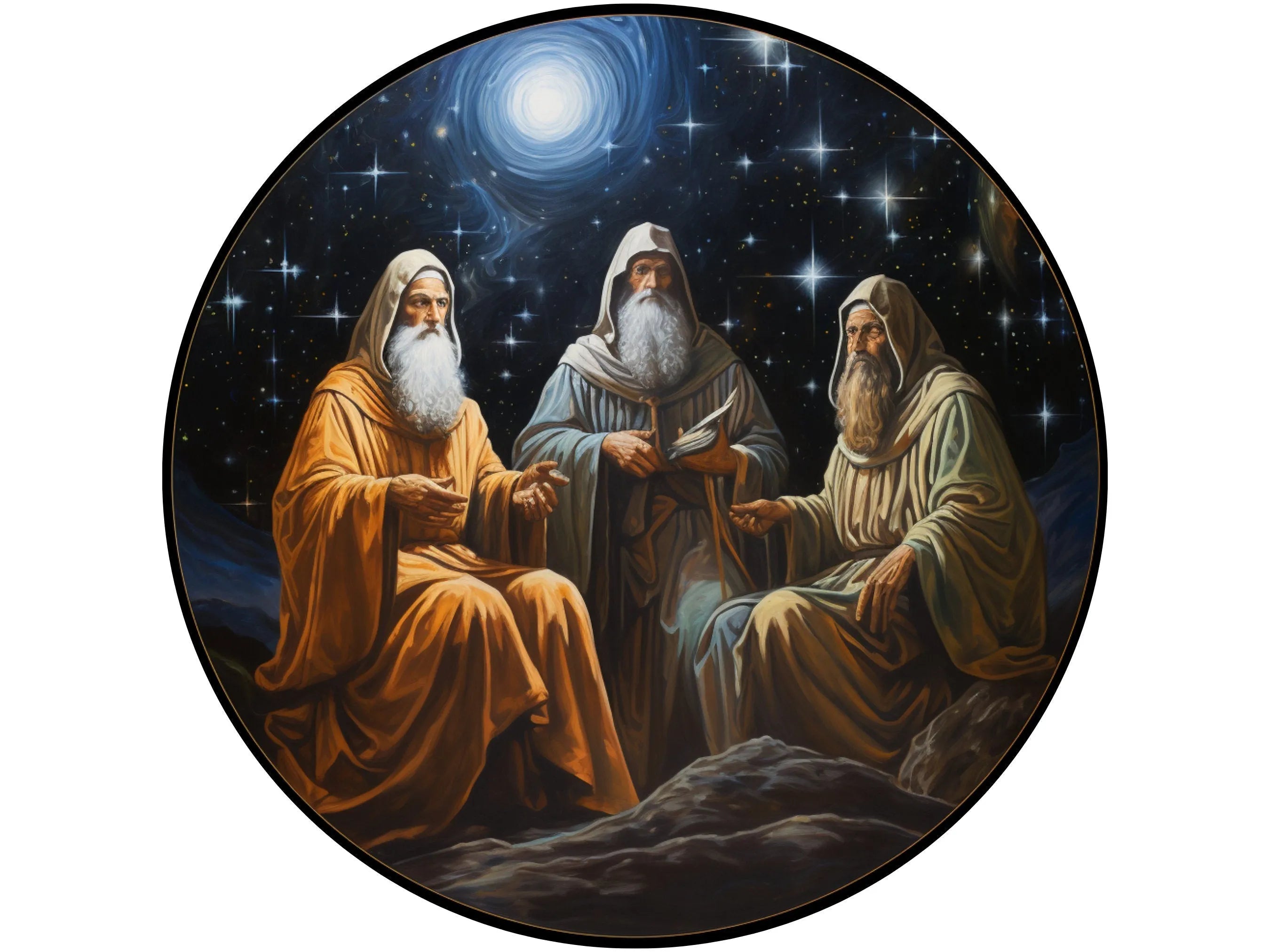 Three Wise Men and north star sign, 3 Wise Men sign, religious sign, church sign