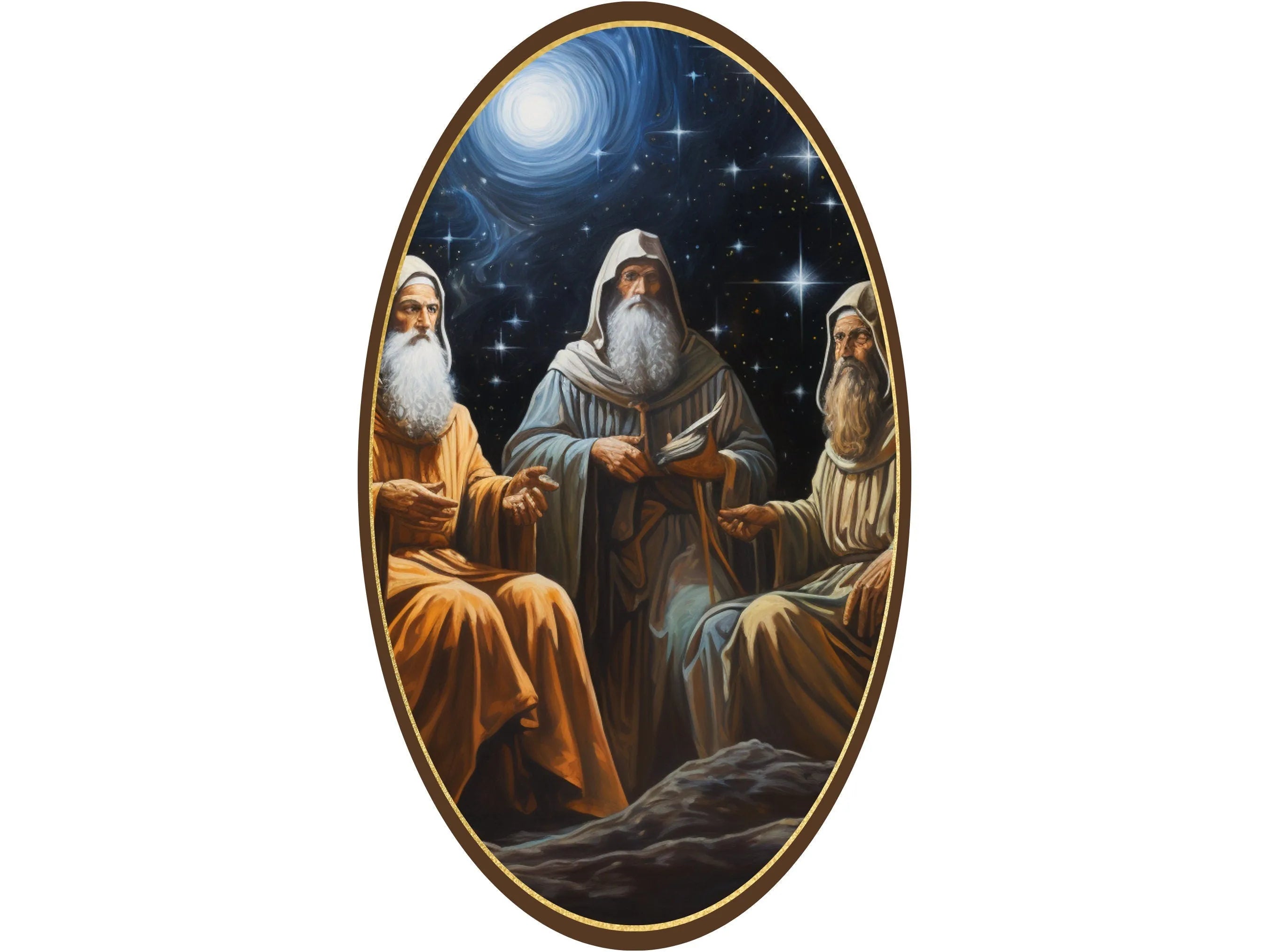 Three Wise Men Christmas Sign, Nativity Art Wall Hanging, Christmas Gift Idea