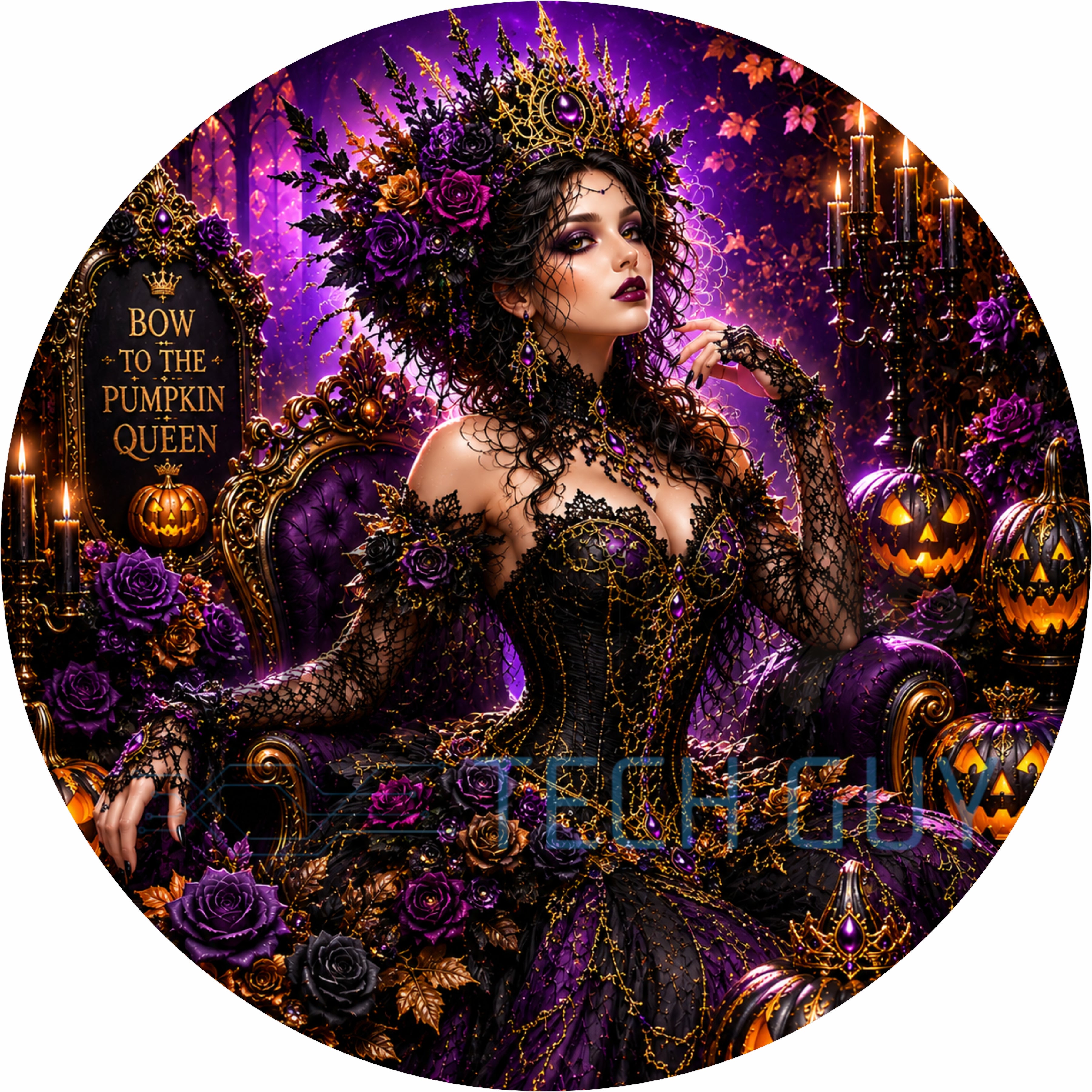 Letrero fantasma de cuadros vichy rosas con piruleta y lazos: una bonita decoración de pared para Halloween.