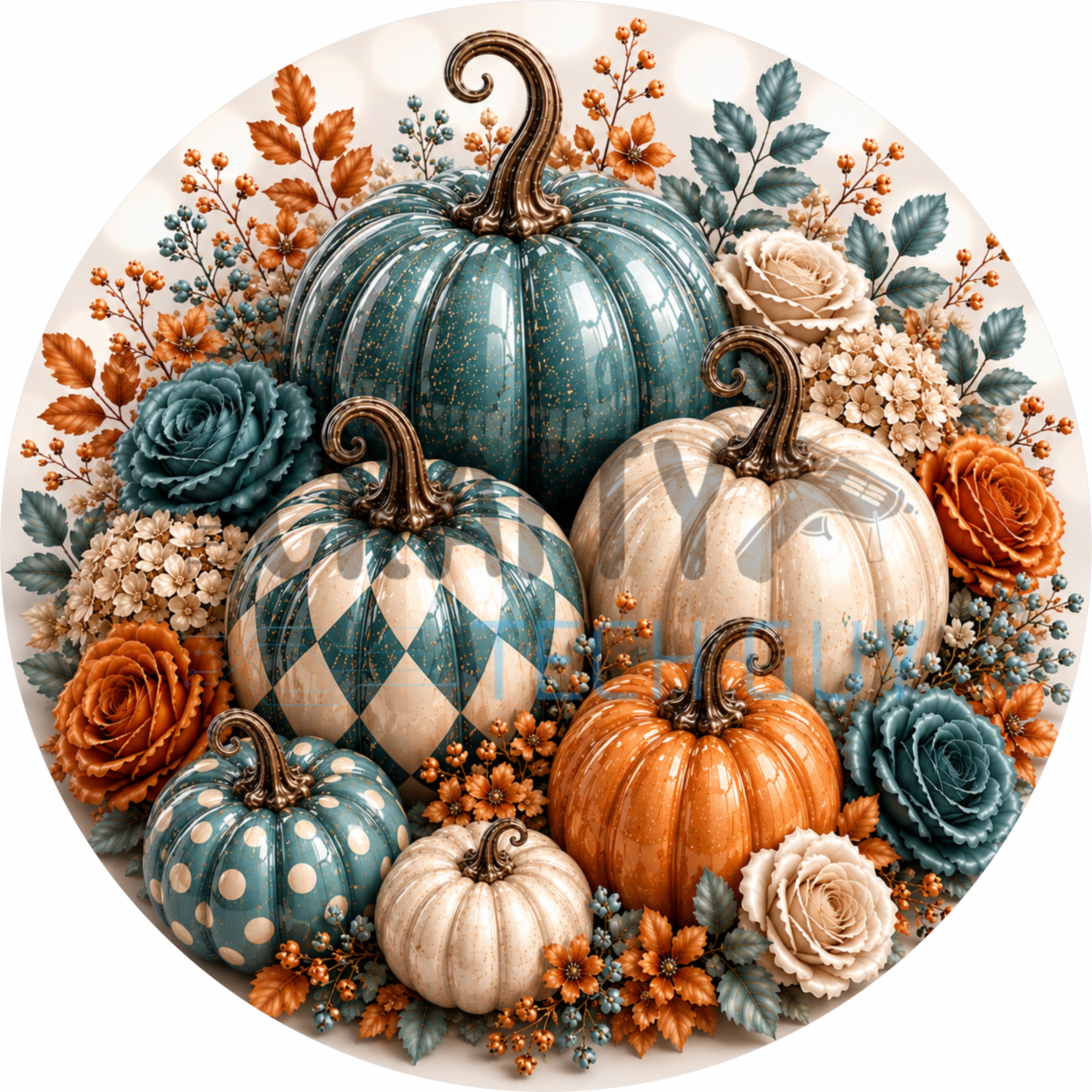 Letrero fantasma de cuadros vichy rosas con piruleta y lazos: una bonita decoración de pared para Halloween.