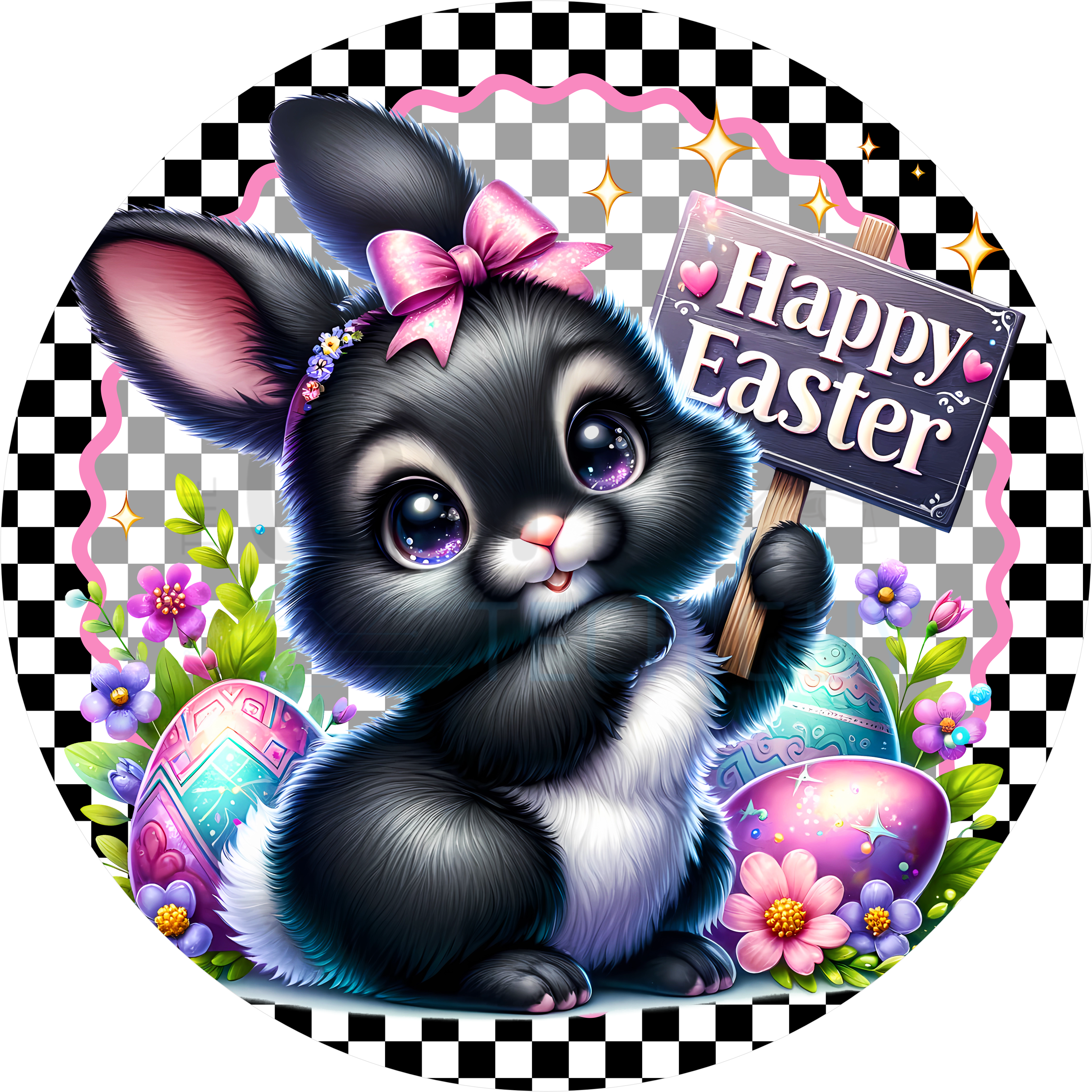 Arte mural de conejito elegante, impresión vintage de conejo, decoración antropomórfica de conejo, conejito floral primaveral, arte animal victoriano, regalo de conejo de Pascua