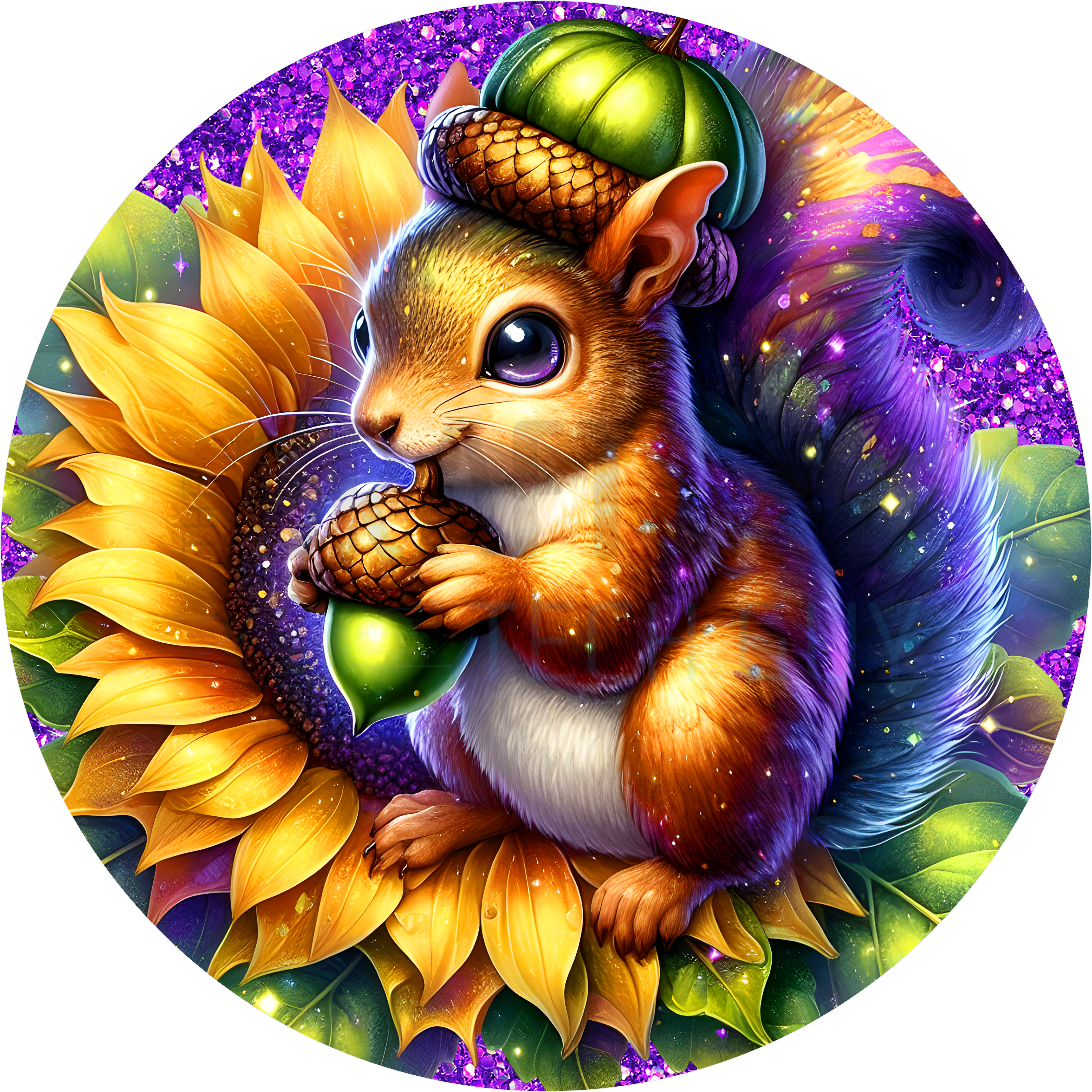 Letrero de corona de otoño con calabaza y girasol, colgador de puerta de granja con temática de cosecha otoñal, decoración rústica de Acción de Gracias con cuadros verdes, letrero de calabaza de acuarela para coronas.