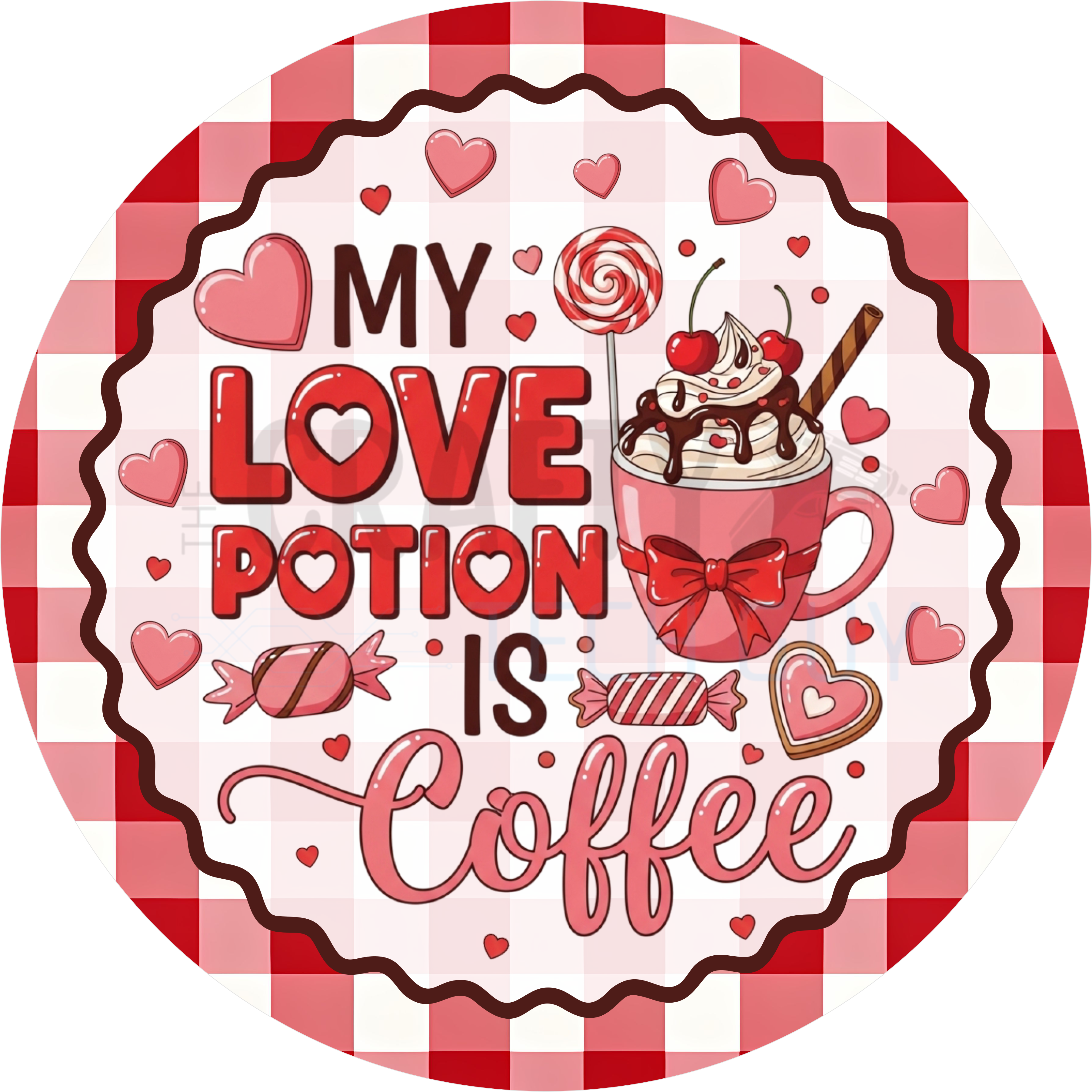My Love Potion Is Coffee Wreath Sign