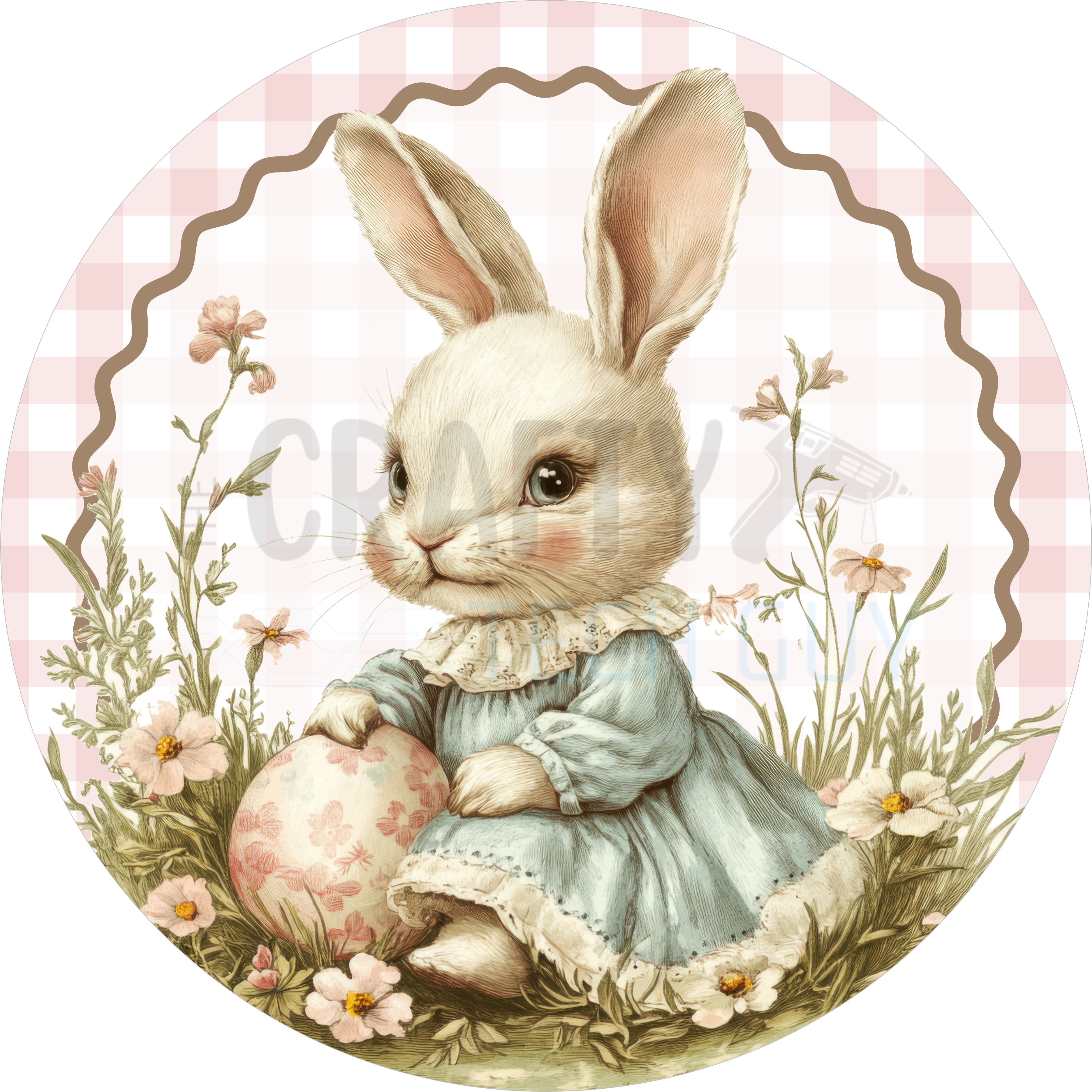 Arte mural de conejito elegante, impresión vintage de conejo, decoración antropomórfica de conejo, conejito floral primaveral, arte animal victoriano, regalo de conejo de Pascua