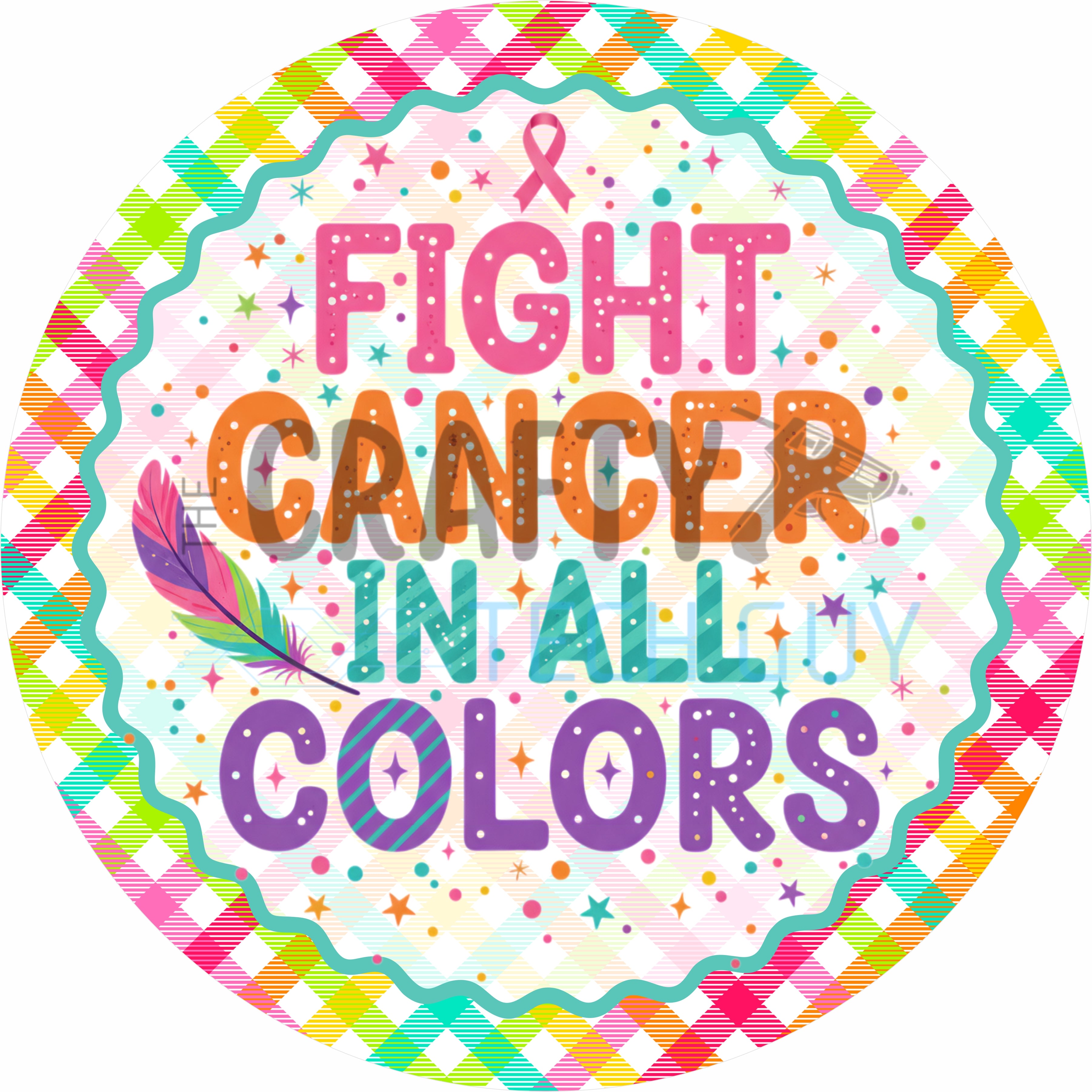 Señal de "La fe supera el miedo", concientización sobre el cáncer de mama, arte mural cristiano, cruz de lazo rosa, regalo inspirador para mujeres