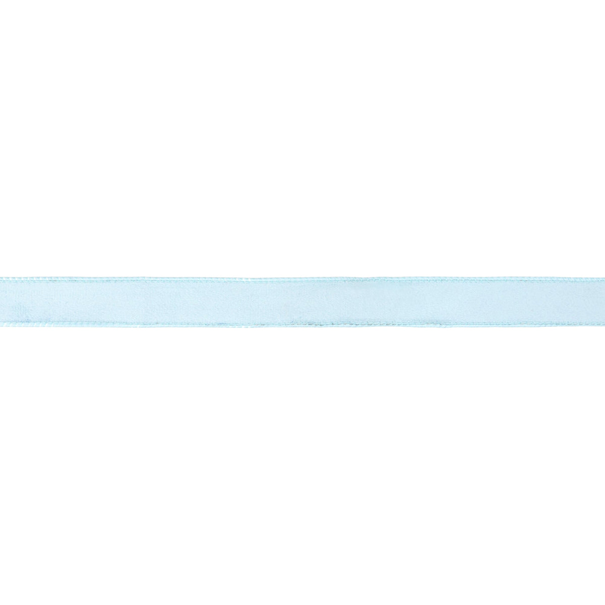 Baby Blue Velvet Face and Matching Shimmer Satin Reverse on Narrow Wired Ribbon