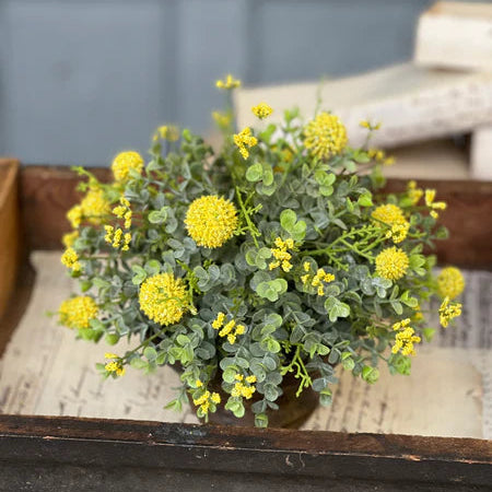 10" Yellow Garden Bliss Half Sphere