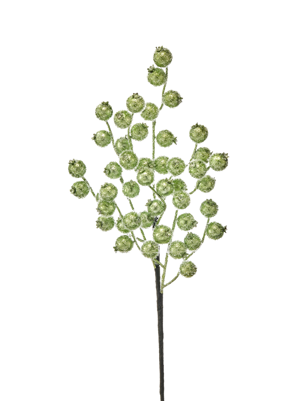 16 inch light green iced winter berry spray for wreaths