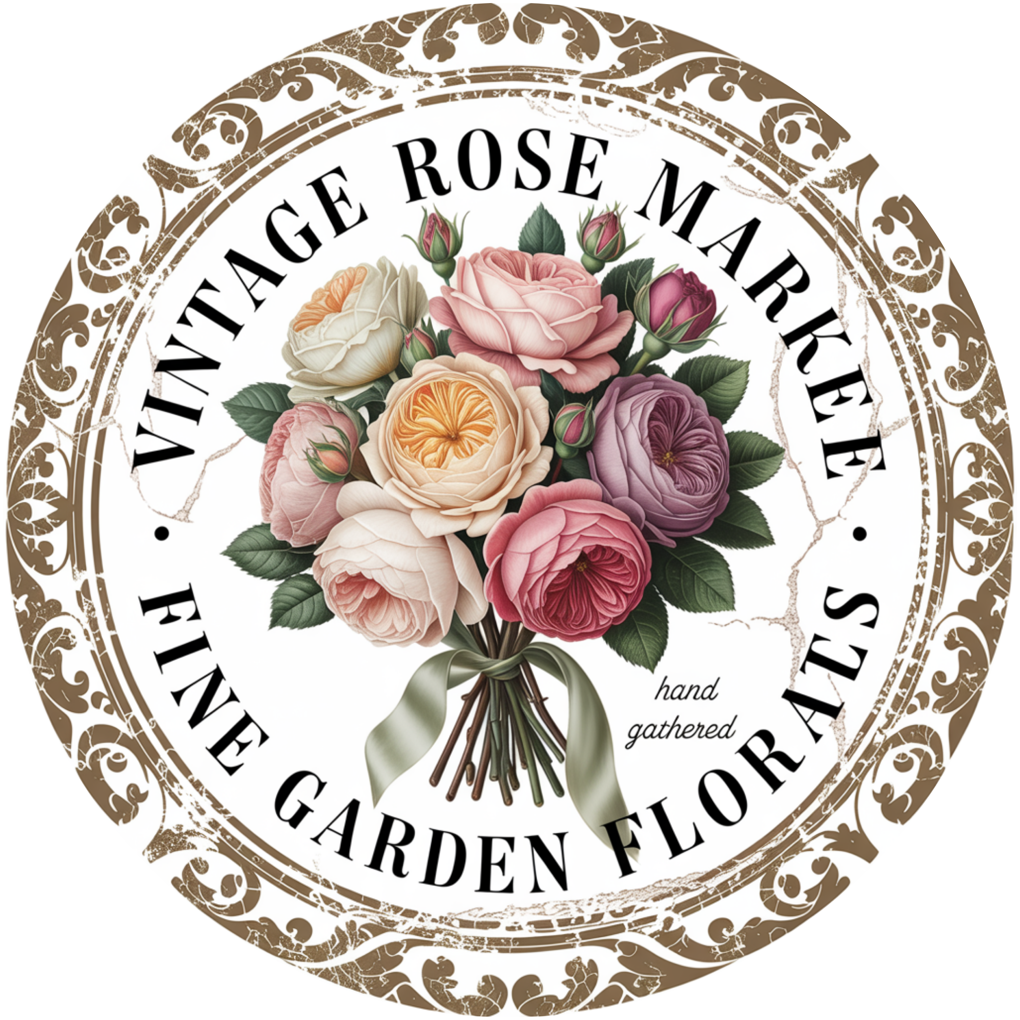 Vintage Rose Market Inspire Me Box, Rose Wreath Supply Kit, Romantic Floral Decor Box, Inspire Me Box