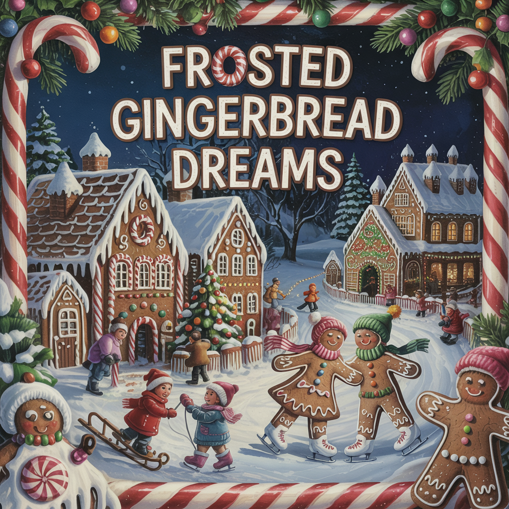 Frosted Gingerbread Dreams Inspire Me Box – Gingerbread Skating, Candy Cane Village, Christmas Crafts, Sweet Winter Wonderland, Inspire Me Box