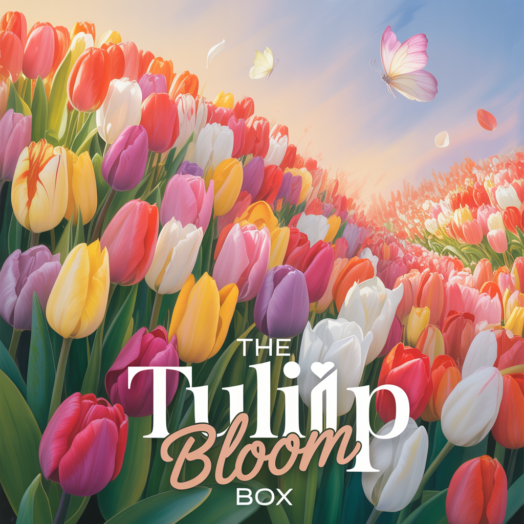 The Tulip Bloom Inspire Me Box, Spring Tulip Wreath Supply Kit, Bright Floral Design Box, Inspire Me Box