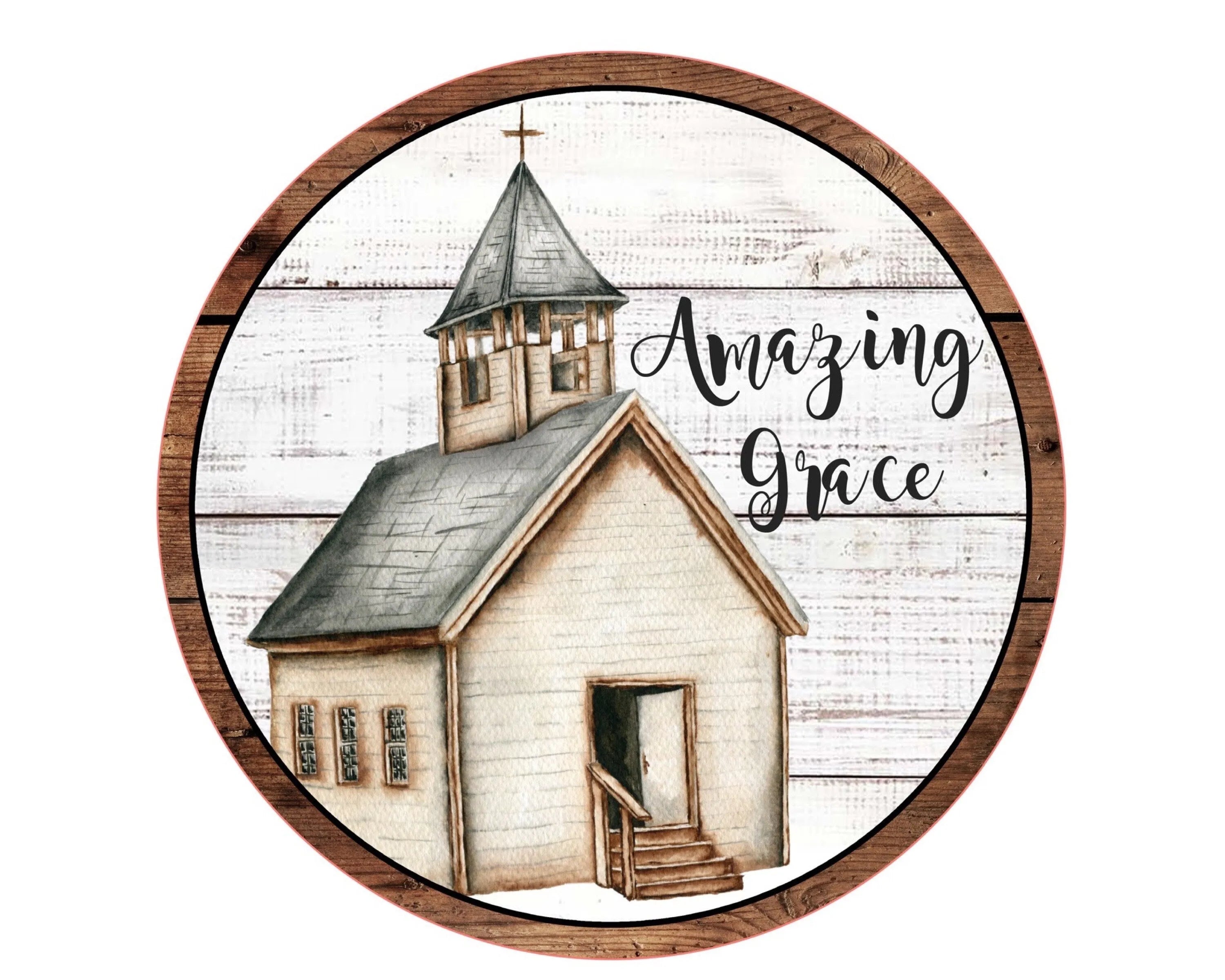 amazing grace country church sign