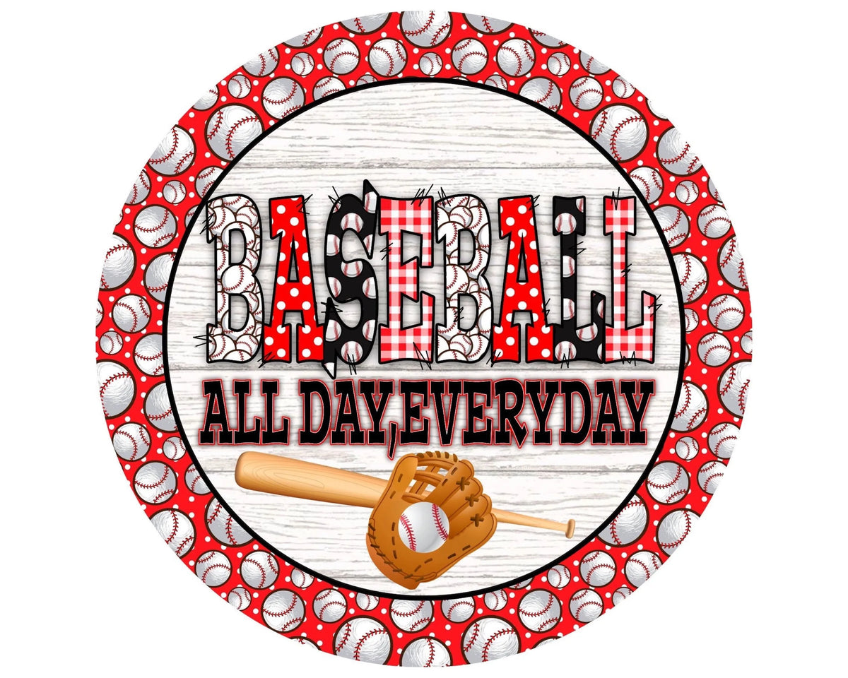 Baseball wreath sign, baseball mom sign, baseball dad sign, sign for b