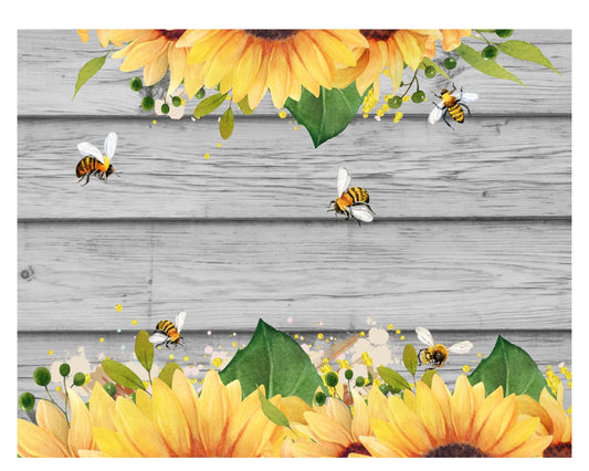 Bee sunflower wreath sign, farmhouse wreath sign, bee collector, sunflower collector, shiplap sign, blank sunflower sign, blank bee sign