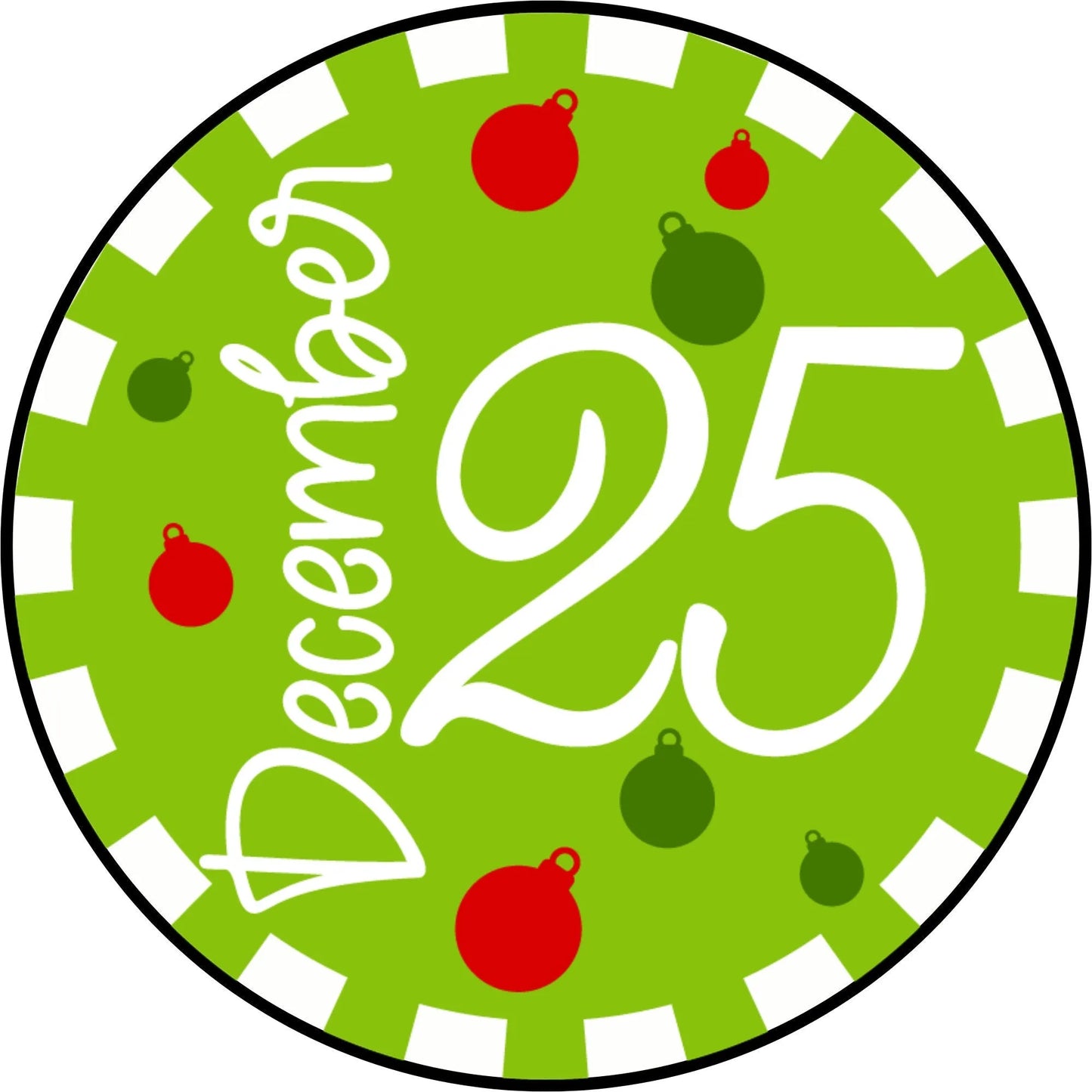 December 25 Lime Green Holiday Sign, Modern Christmas Wall Art, Colorful Holiday Decor, Festive Christmas Home Decoration