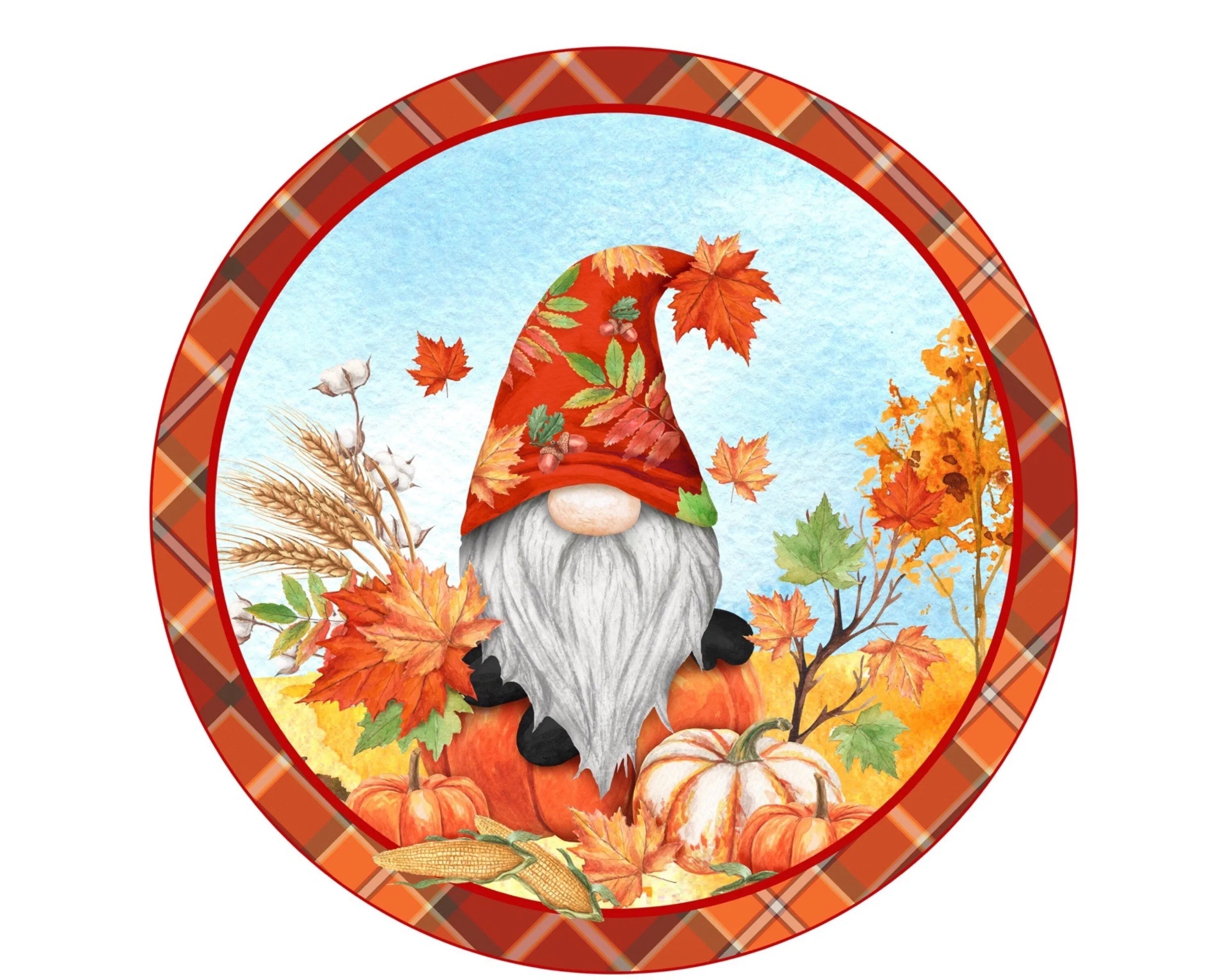 Fall Gnome Wreath Sign, gnome collector, gnome harvest sign, gnome pumpkin sign, gnome autumn sign, new home gift, gnome gift, fall gnome