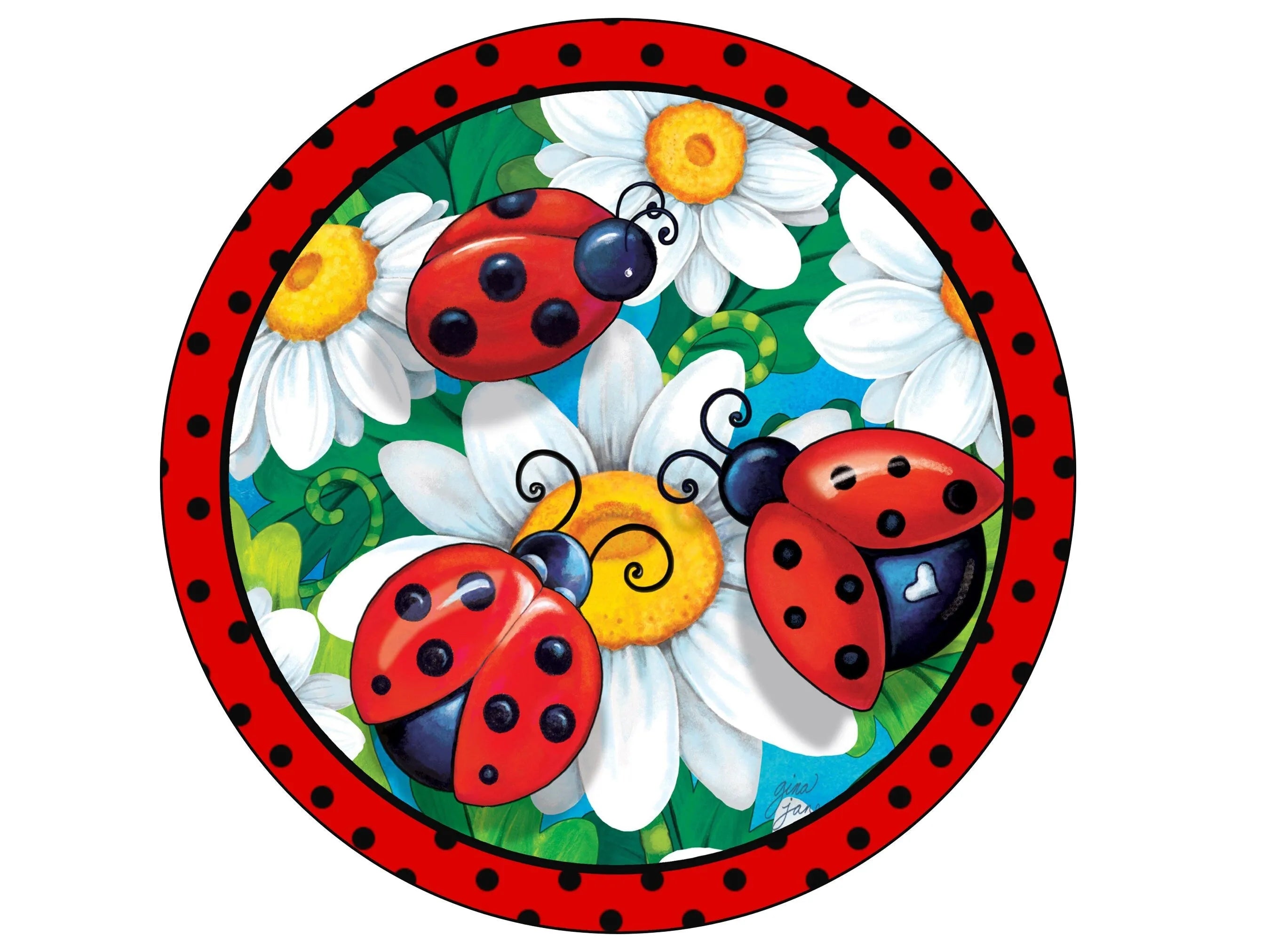 floral Welcome lady bug wreath sign, lady bug sign, spring wreath sign, polka dot kitchen sign, lady bug sign for summer