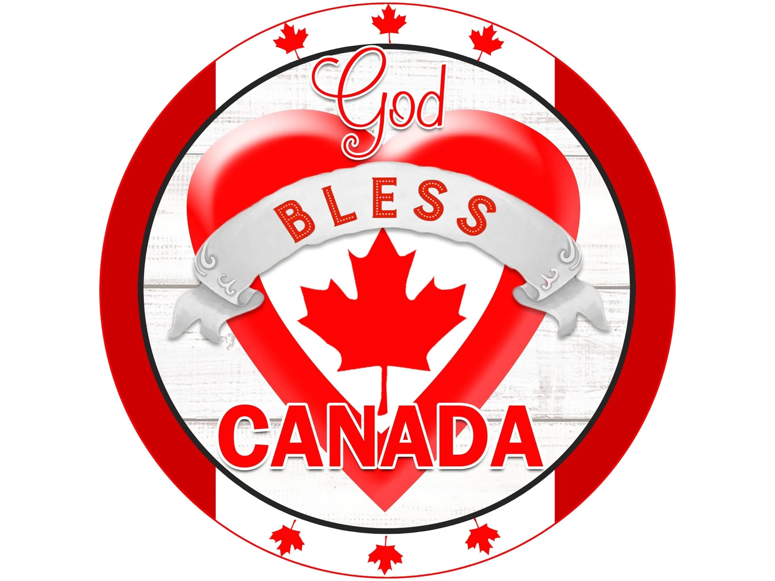 God Bless Canada wreath sign, Canadian pride sign, Proud to be Canadian sign, Canadian flag sign, sign for Canadian