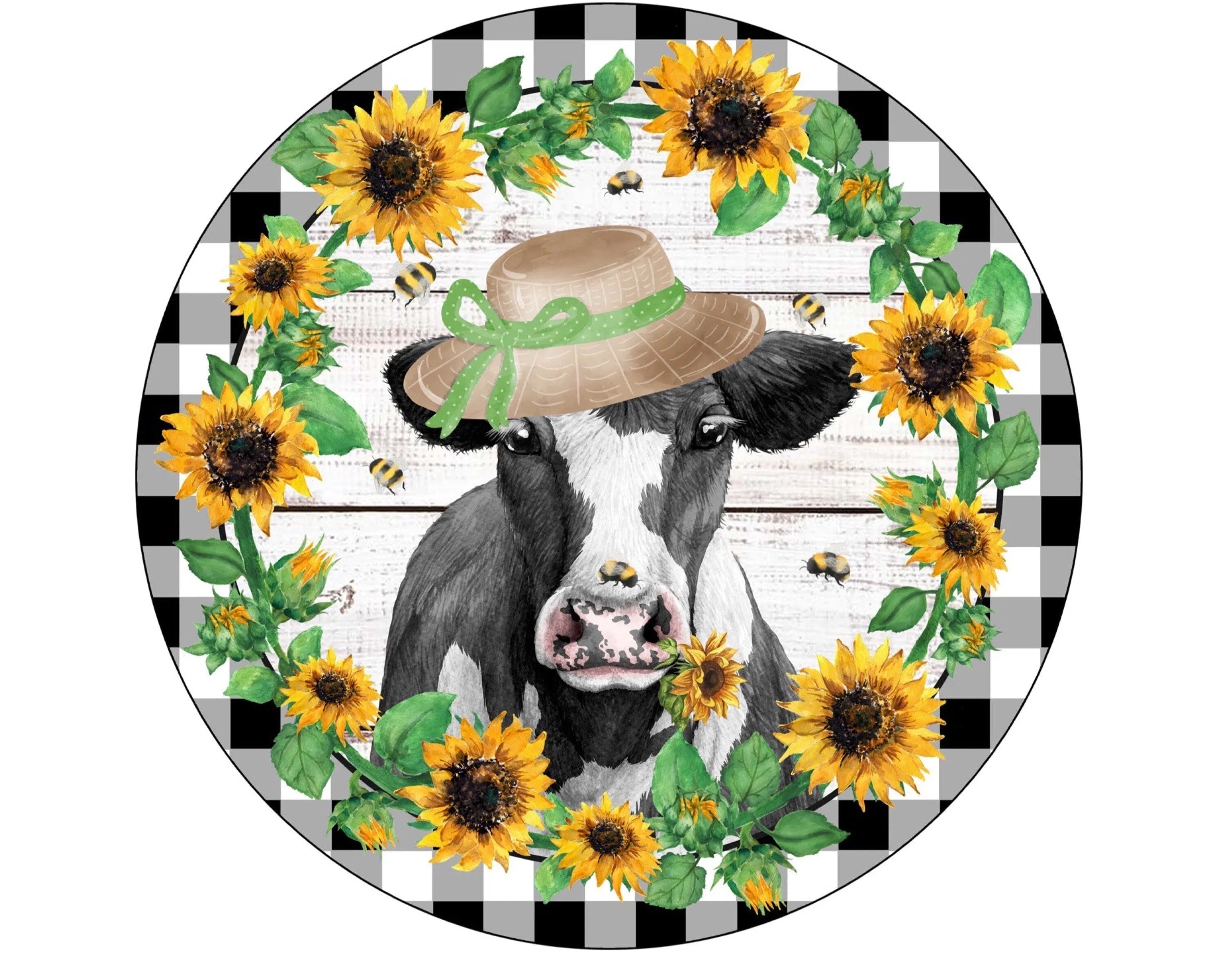 sunflower shiplap cow welcome wreath sign, cow welcome sign, farm life welcome sign, farmhouse cow sign