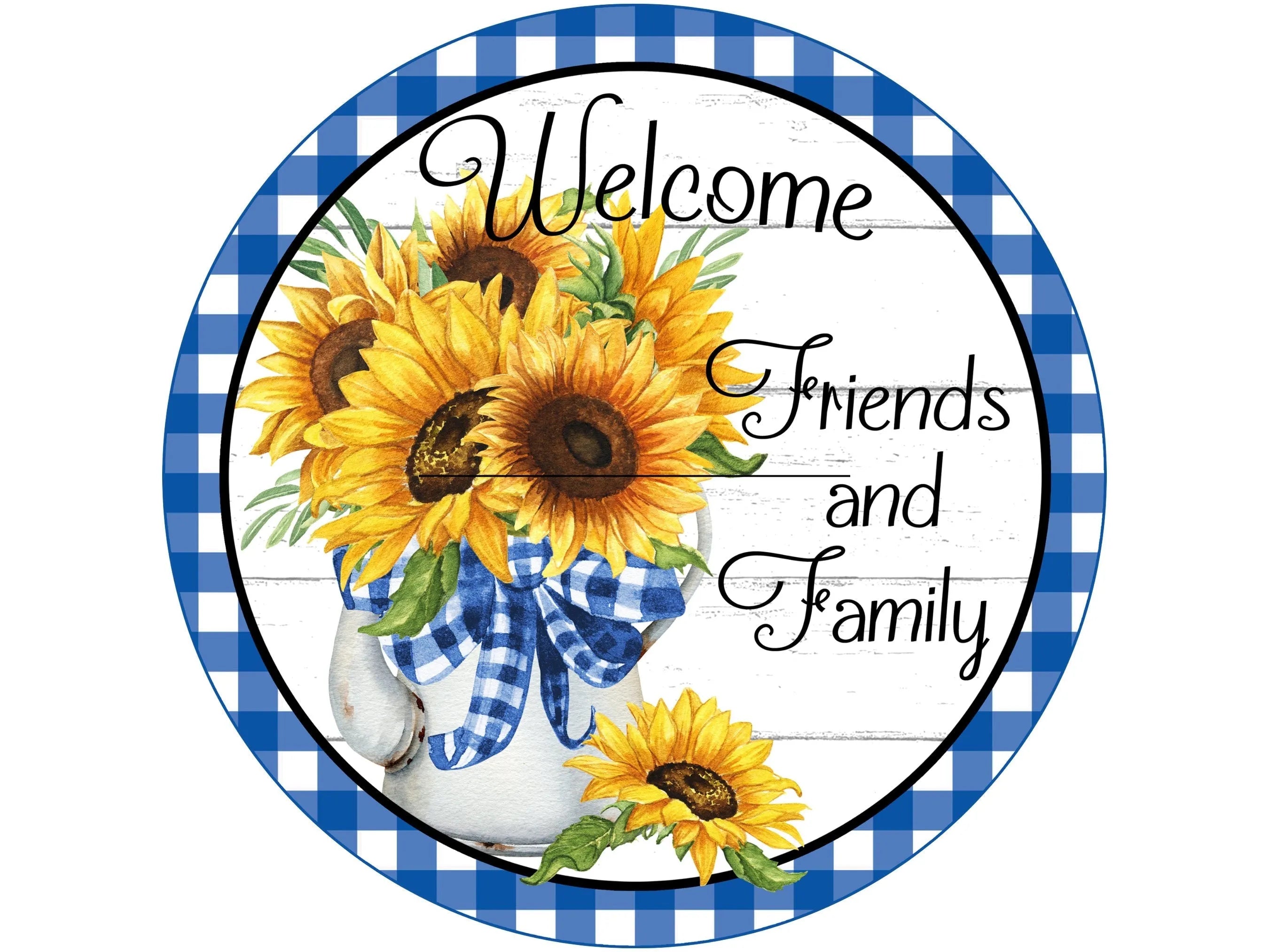 sunflowers in pitcher shiplap farmhouse wreath sign, farmhouse wreath sign, gift for new home owner, sunflower lover gift