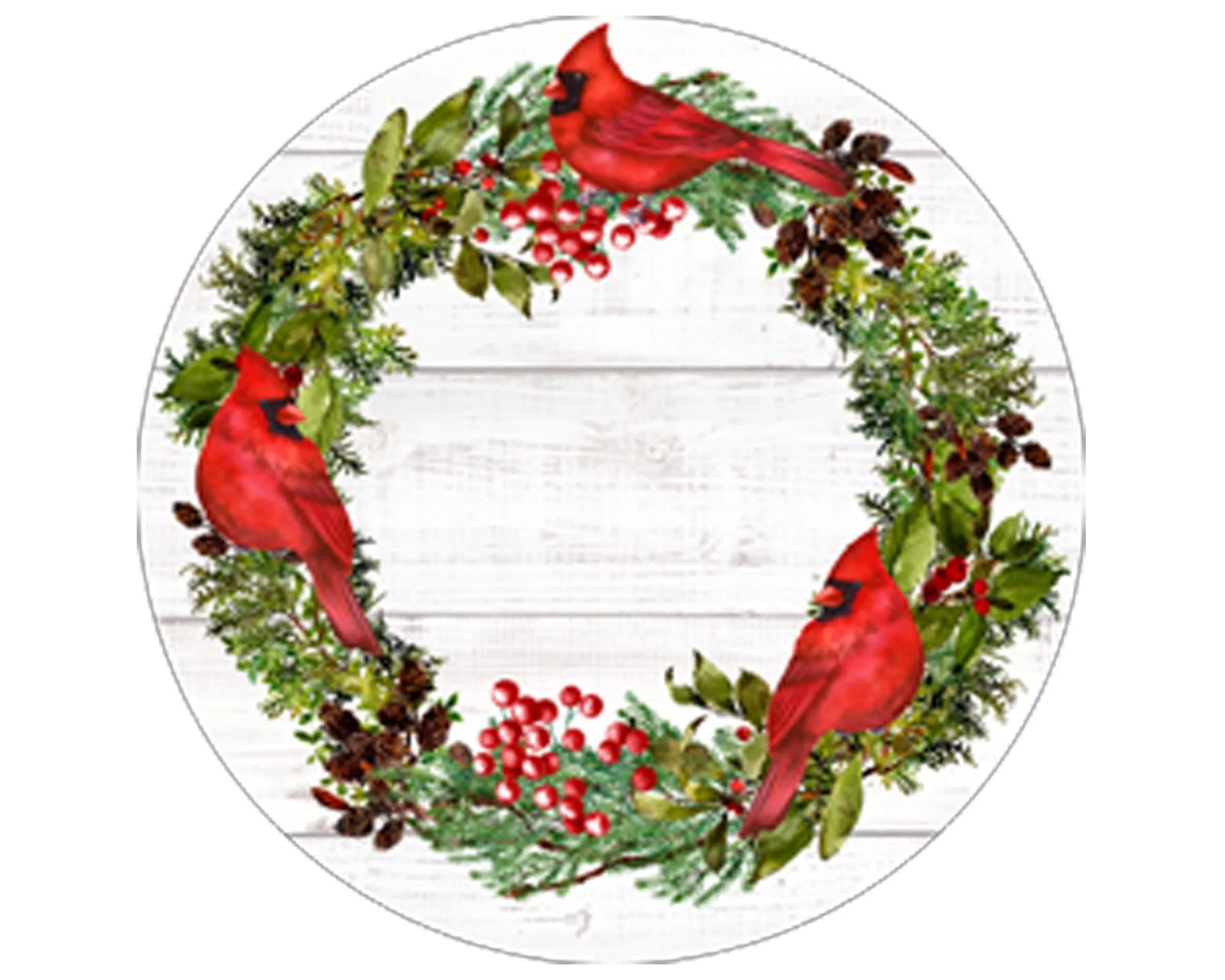 Traditional Red Cardinal Merry Christmas wreath sign, Farmhouse shiplap Cardinal wreath attachment, holiday Cardinal wall art, red cardinal