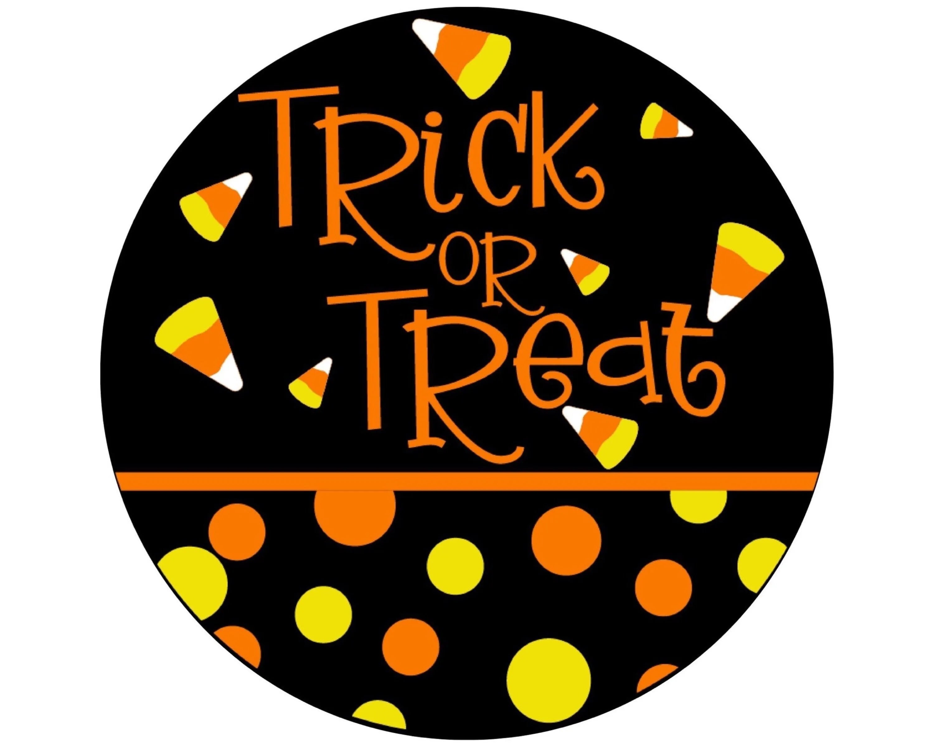 Trick or Treat wreath sign, Halloween wreath attachment, Halloween craft, Trick or Treat decor, Halloween sign for door, Halloween wall art