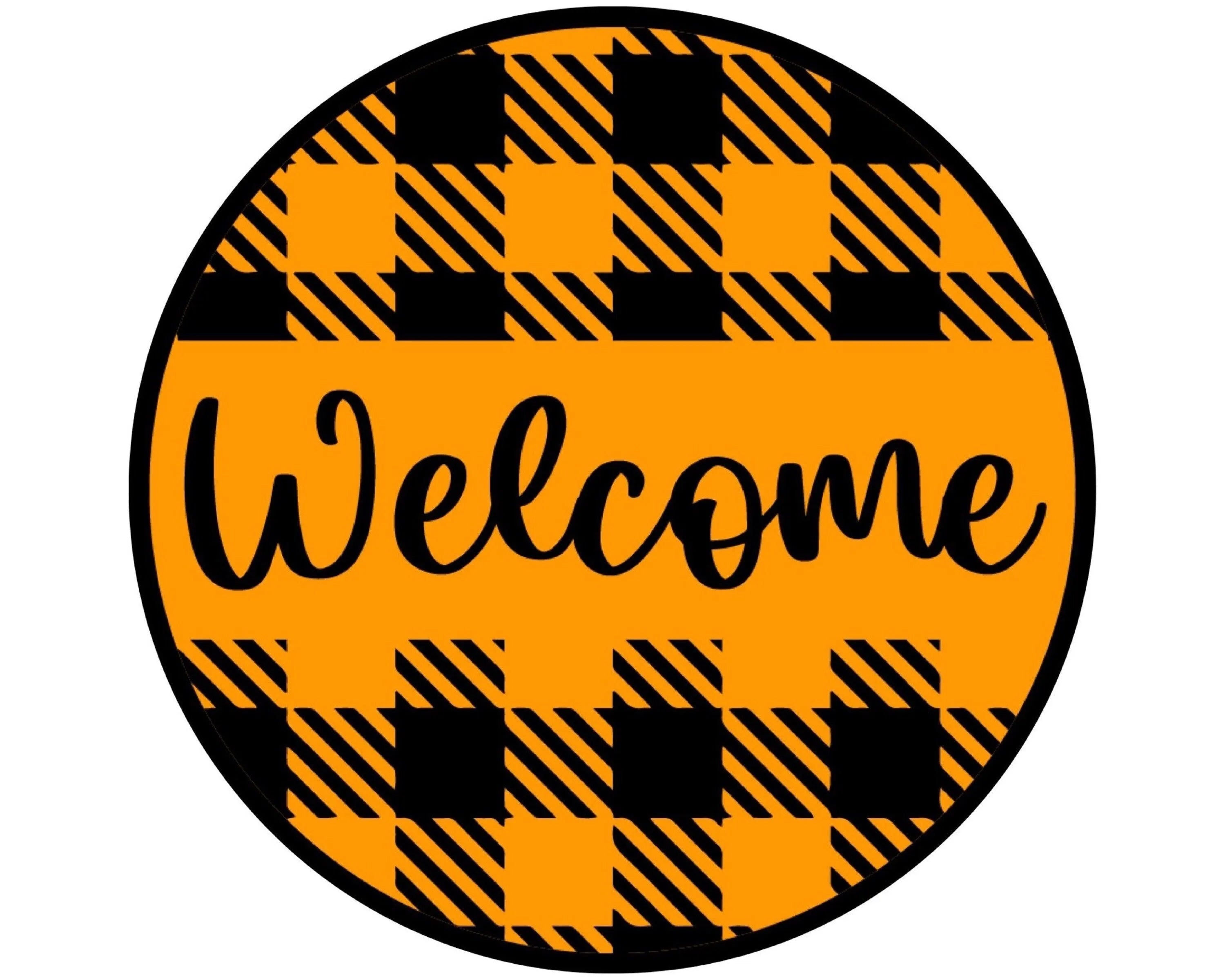 Welcome Halloween sign, welcome wreath attachment, Halloween craft, Halloween decor, Halloween sign for door, Halloween wall art, welcome